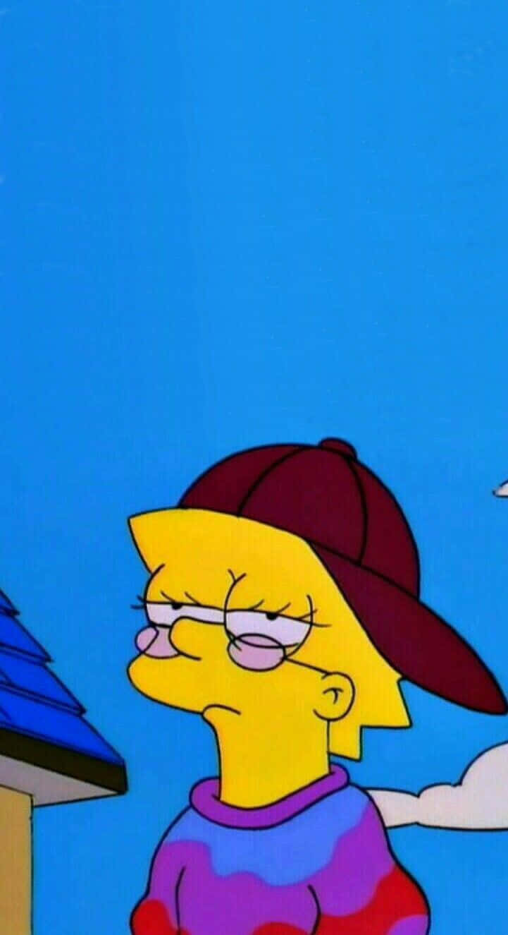 Lisa Simpson Estetik Modu Duvar Kağıdı