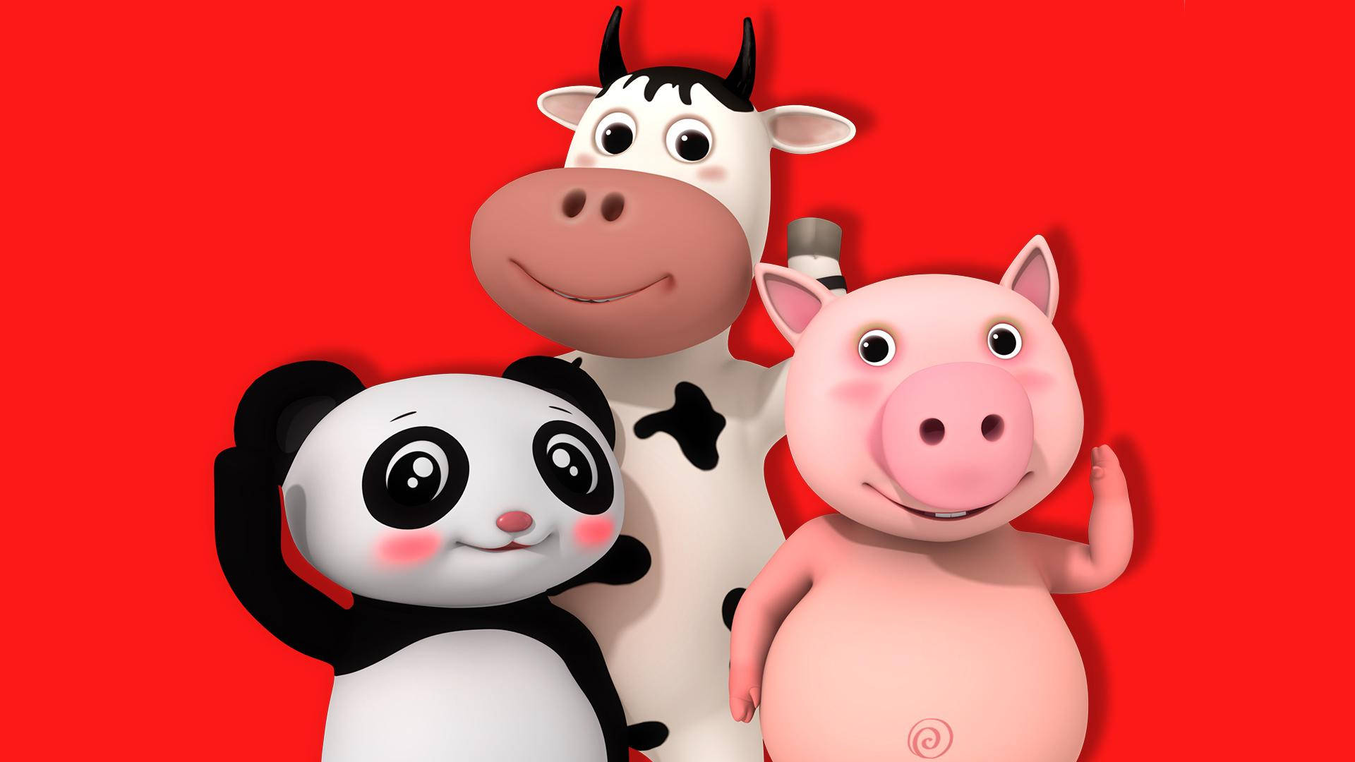 Little Baby Bum Sevimli Hayvanlar Duvar Kağıdı