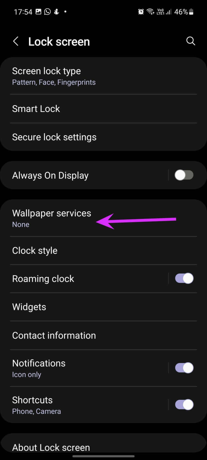 lock screen settings on samsung galaxy s10e Duvar Kağıdı