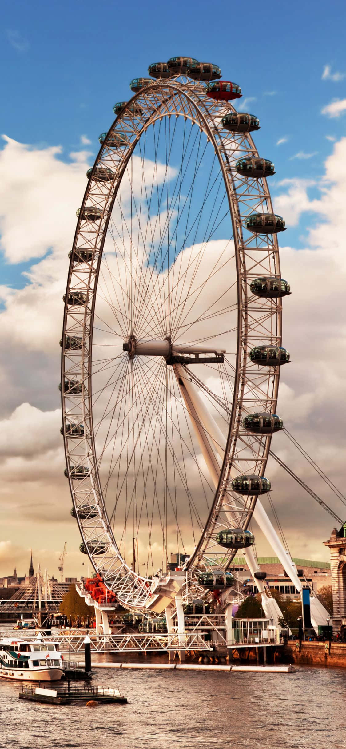 London Eye Dönme Dolabı Duvar Kağıdı