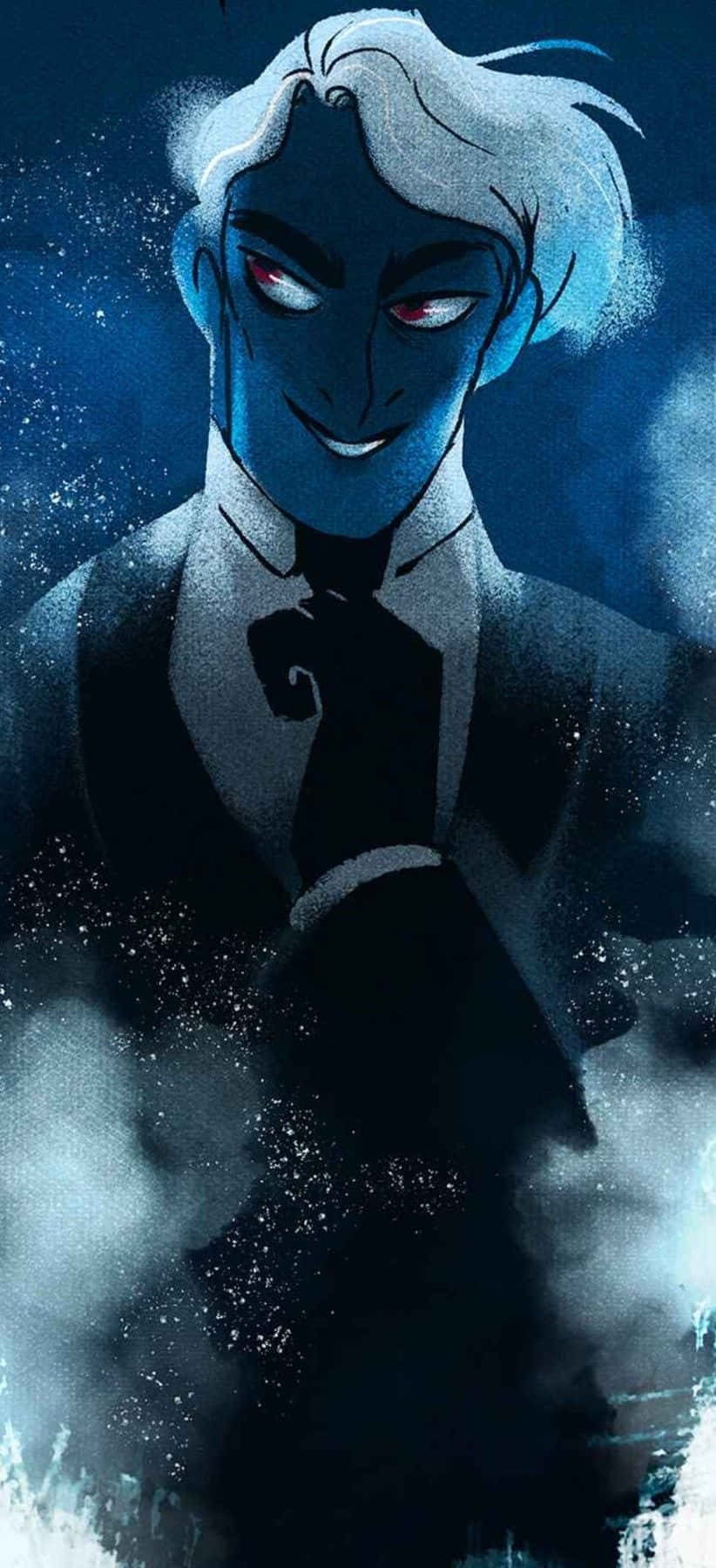 Lore Olympus Webtoon Hades Sırıtıyor Duvar Kağıdı