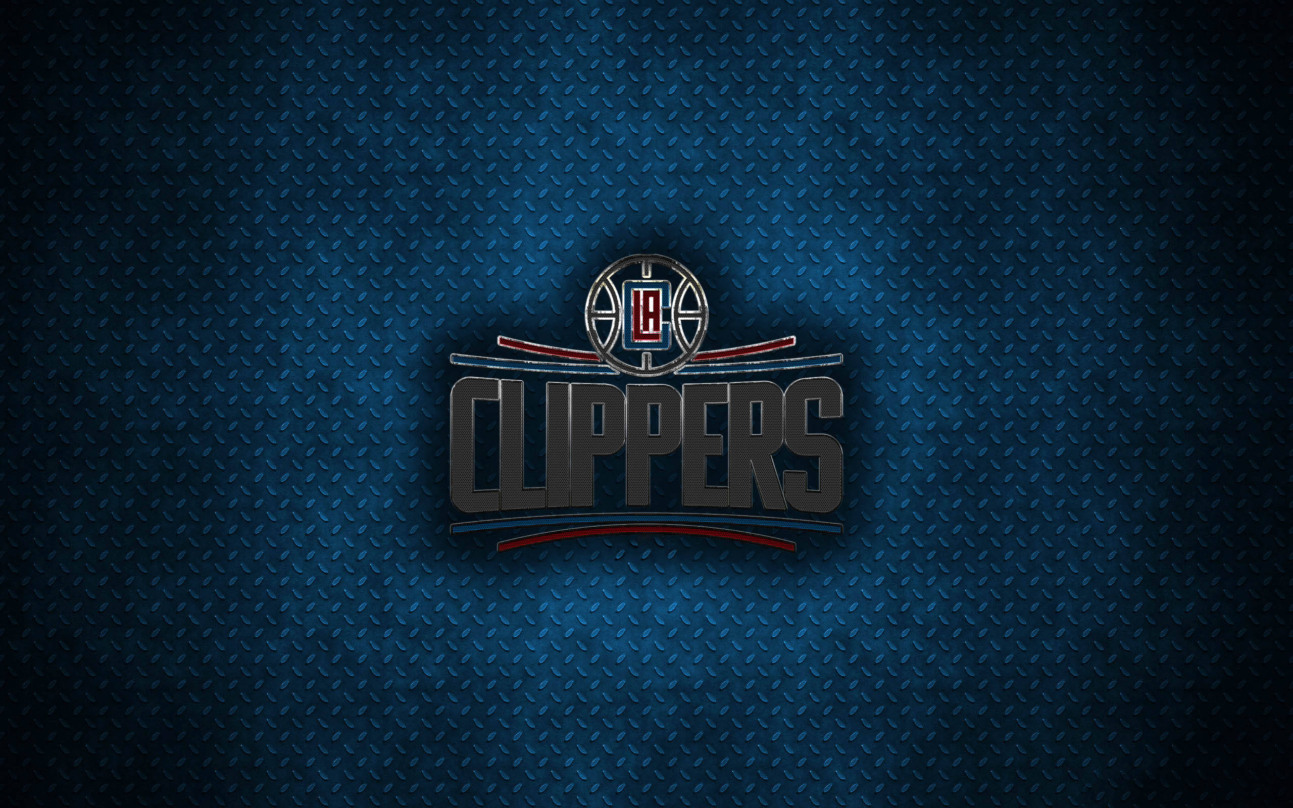 Los Angeles Clippers Metalik Arka Plan Duvar Kağıdı