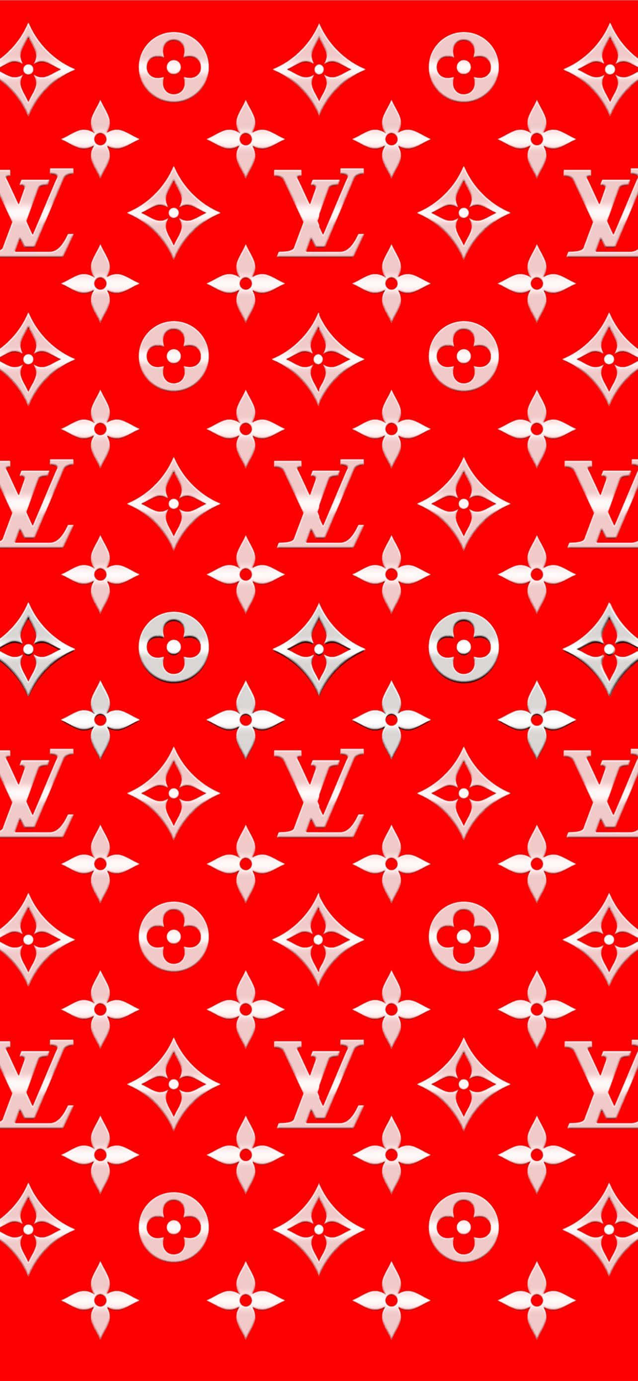 Louis Vuitton'un ikonik deseni. Duvar Kağıdı