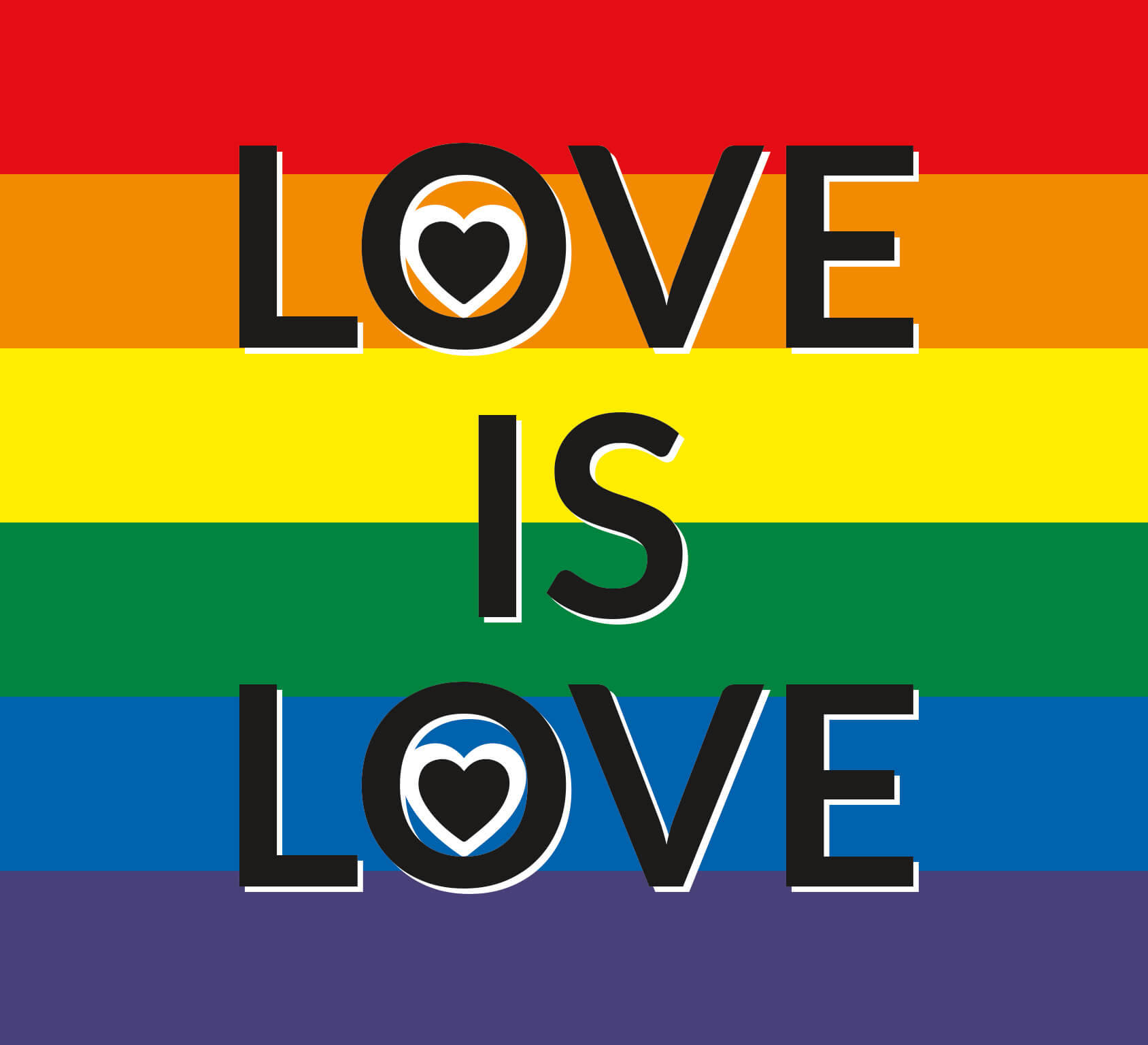 Love Is Love Gökkuşağı Duvar Kağıdı