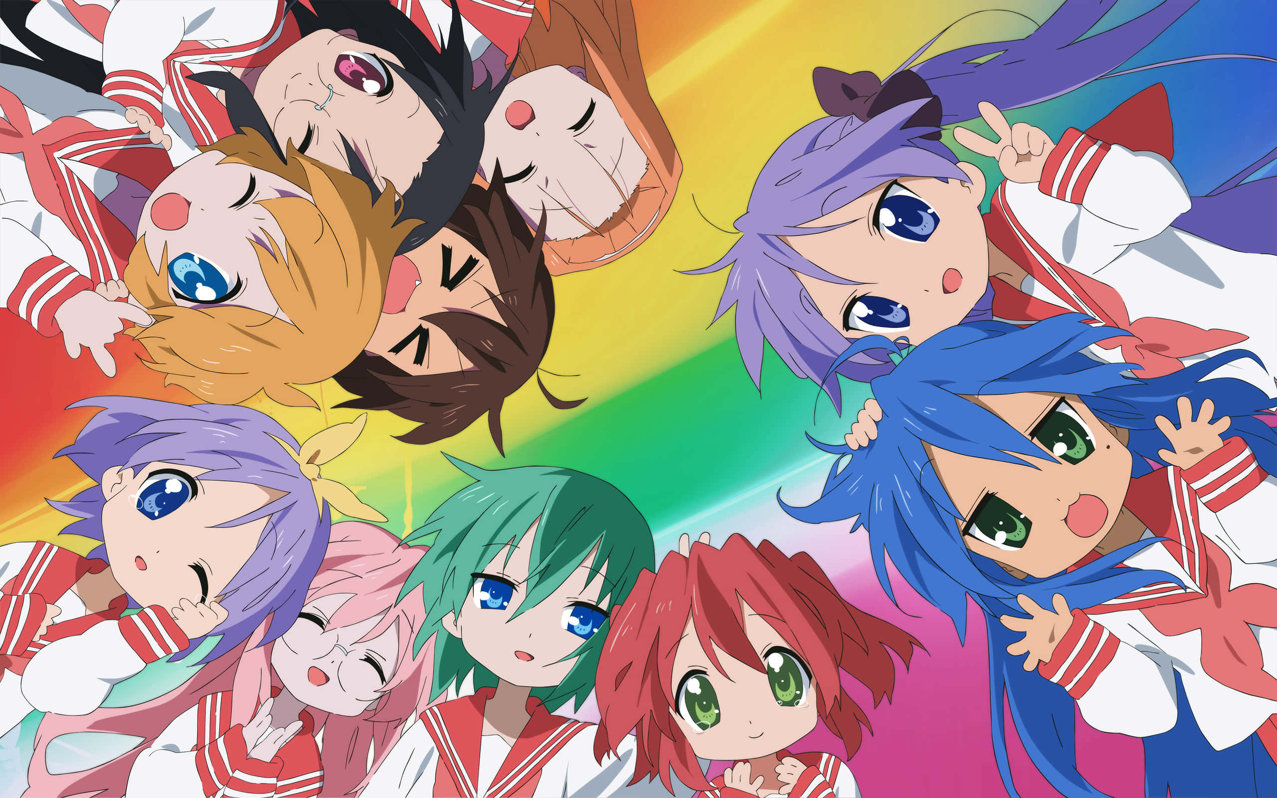 Lucky Star Anime Posteri Duvar Kağıdı