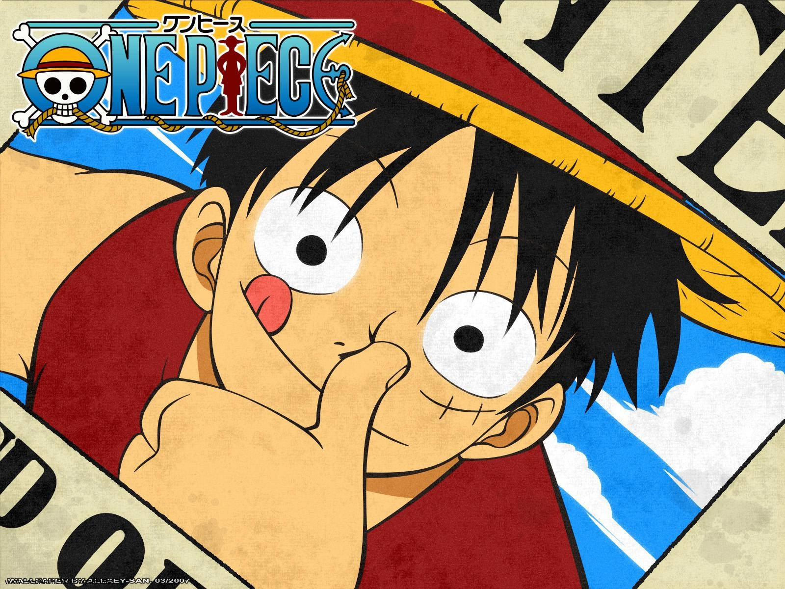 Luffy Aranan Poster One Piece Masaüstü Duvar Kağıdı