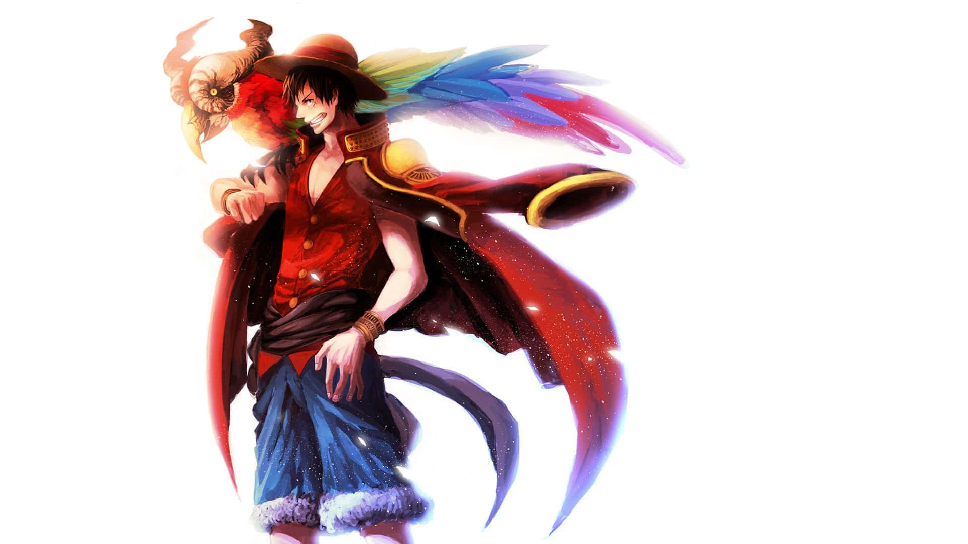 Luffy Dünyaya Meydan Okumaya Hazır Duvar Kağıdı