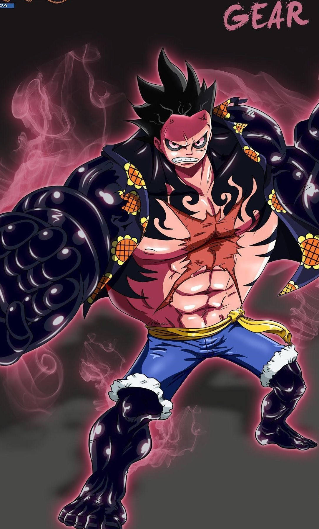 Luffy Gear 4 Buhar Duvar Kağıdı