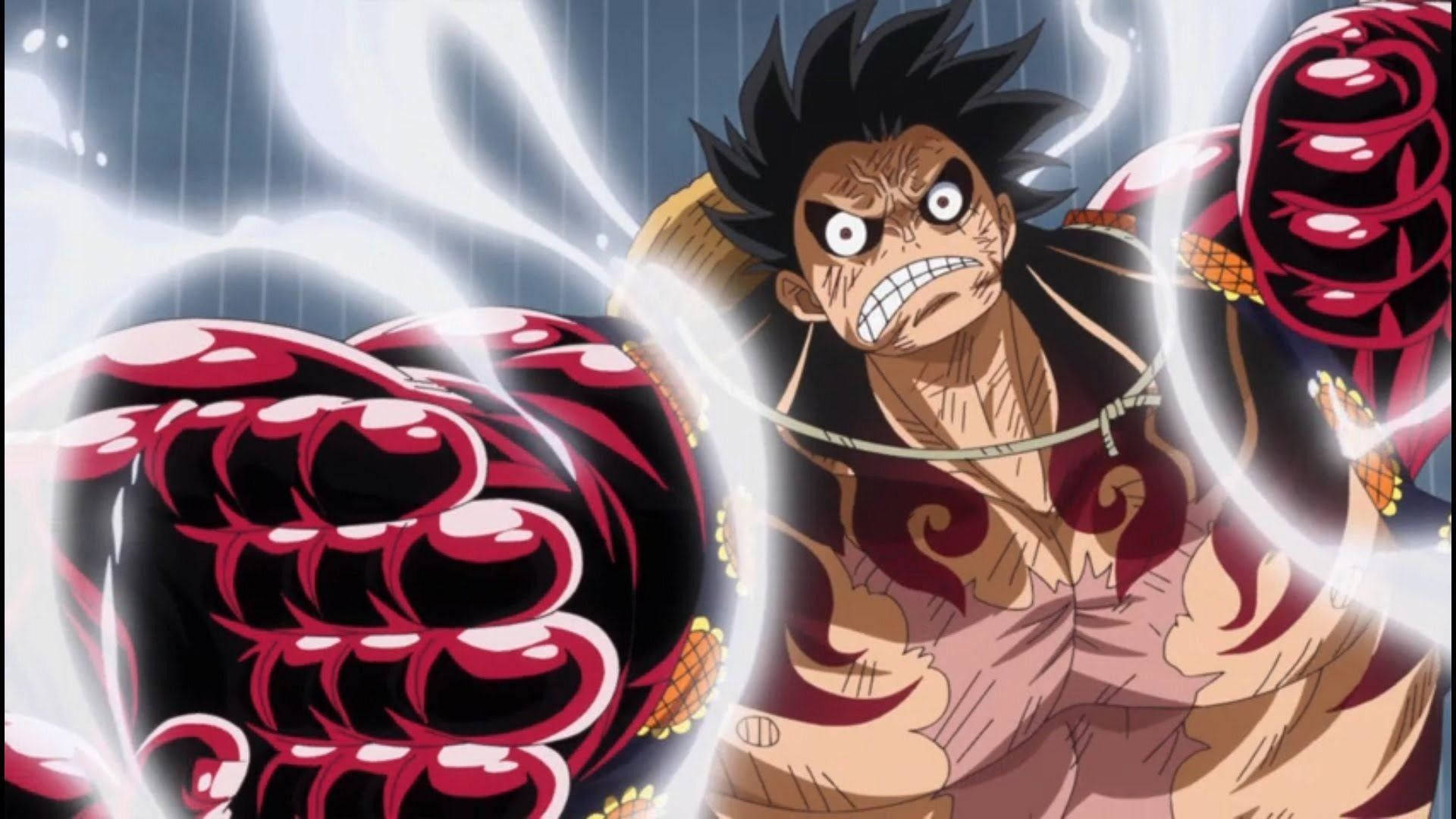 Luffy Gear 4 Çarpık Yüz Duvar Kağıdı