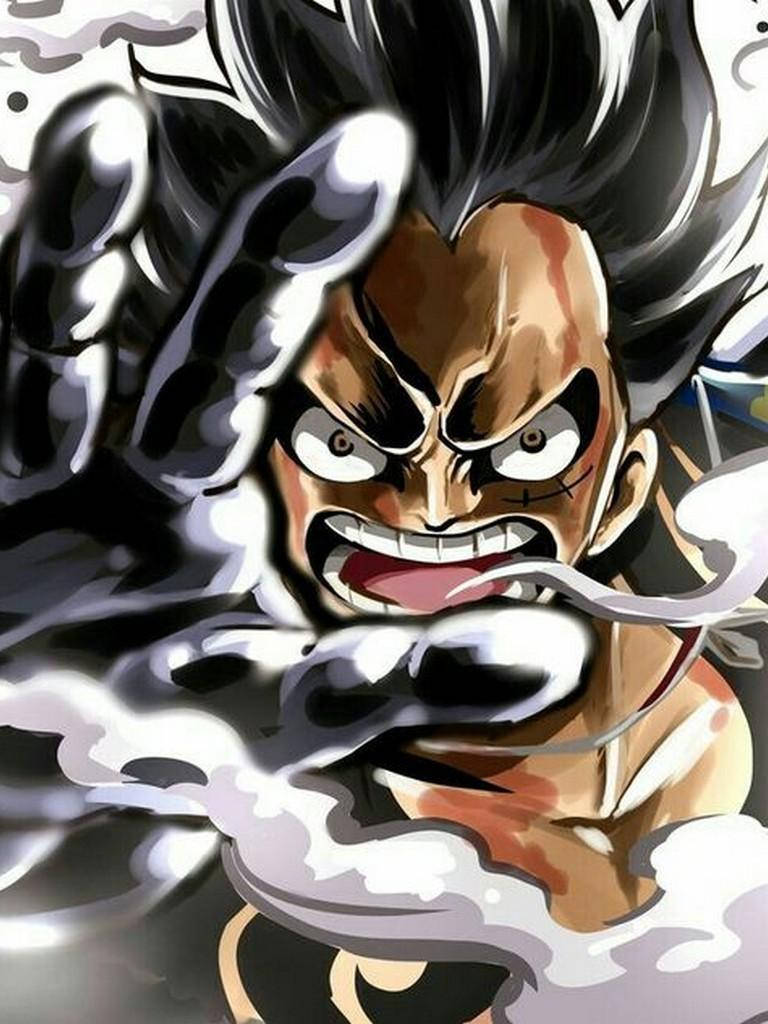 Luffy Gear 4 Öfkeli Kafa Atışı Duvar Kağıdı