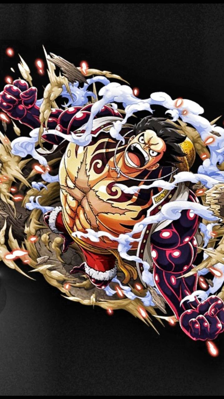 Luffy Gear 4 Patlama Sanatı Duvar Kağıdı