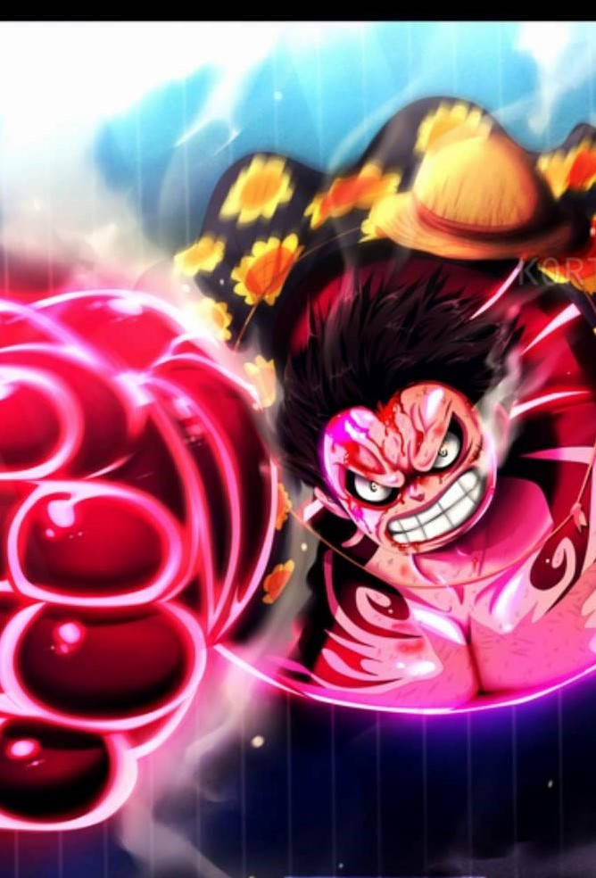 Luffy Gear 4 Patlayıcı Hücum Duvar Kağıdı