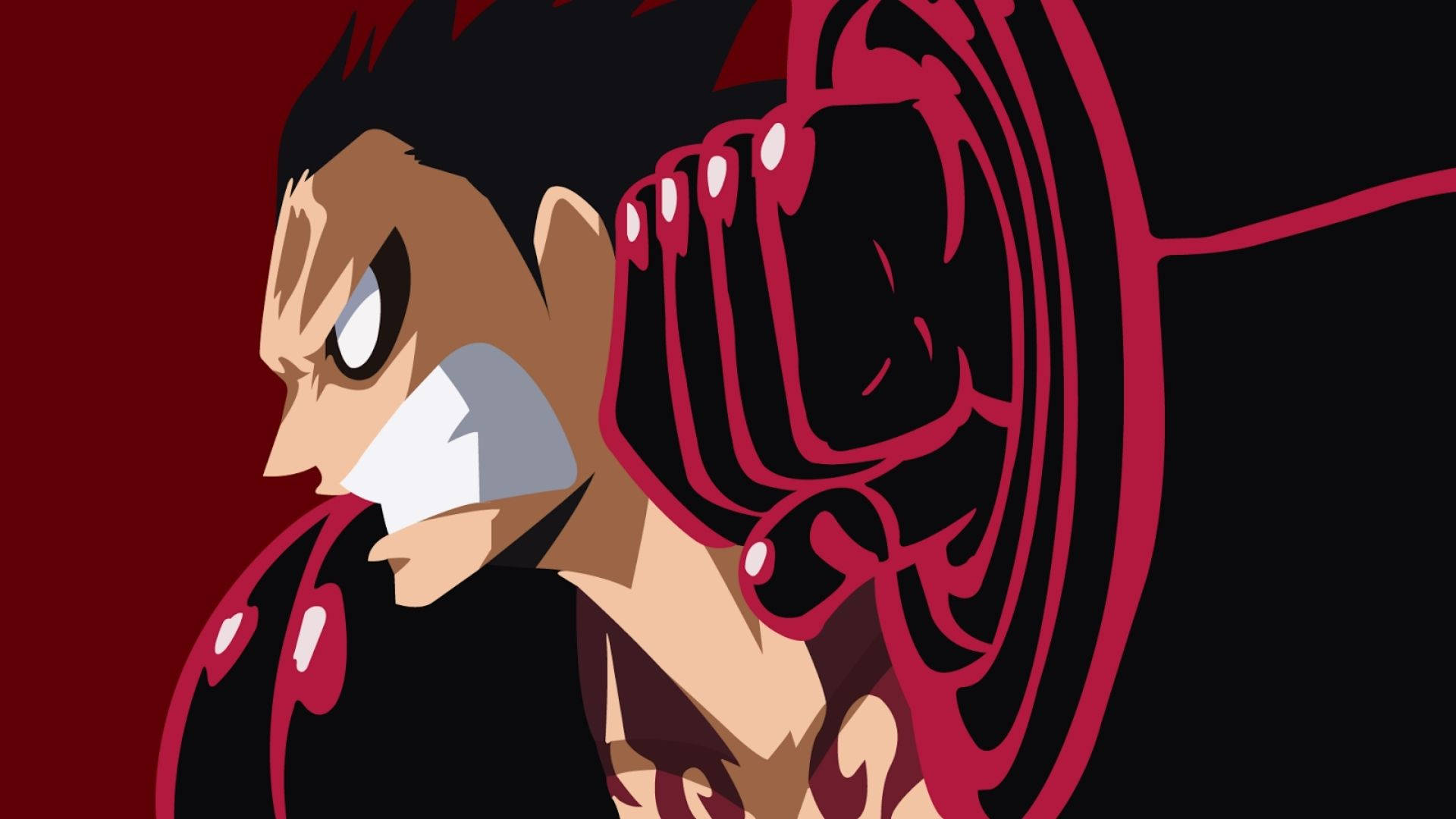 Luffy Gear 4 Vektör Sanatı Duvar Kağıdı