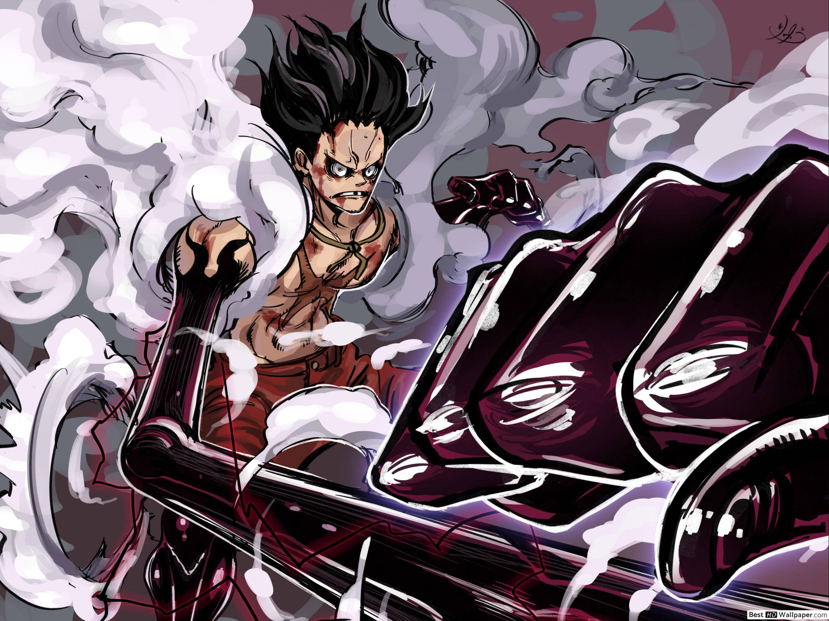 Luffy Gear 4 Yorgun Duvar Kağıdı
