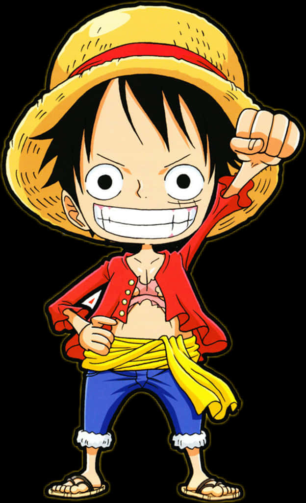 Luffy Straw Hat Pozu Duvar Kağıdı
