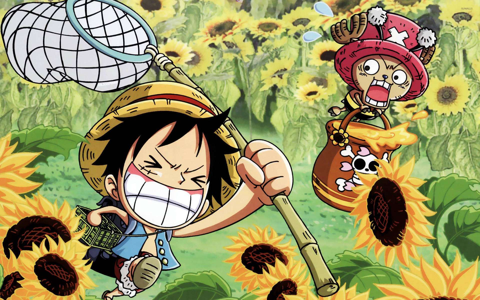 Luffy ve Chopper Maceraya Hazır Duvar Kağıdı