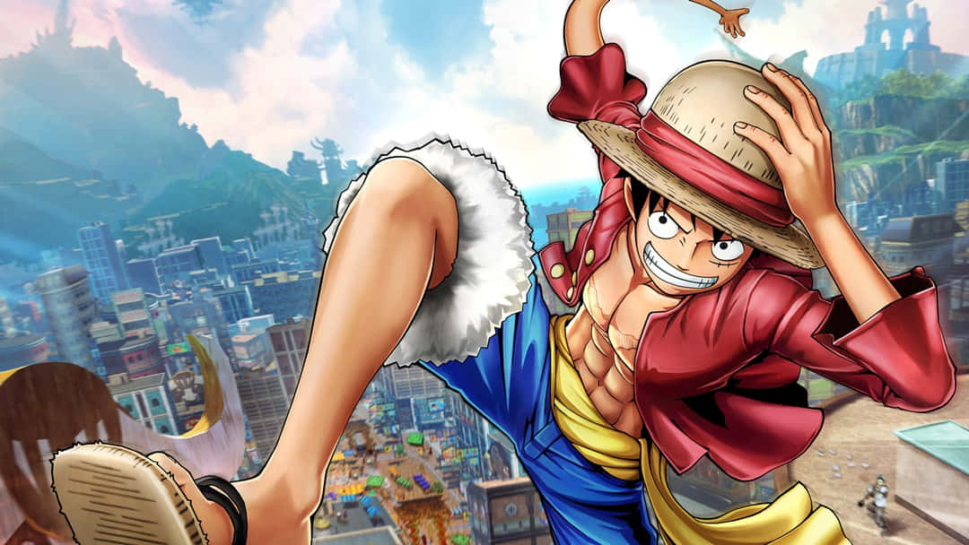 Luffy ve Hasır Şapka Korsanları, One Piece'i aramak üzere yelken açmaya hazır! Duvar Kağıdı