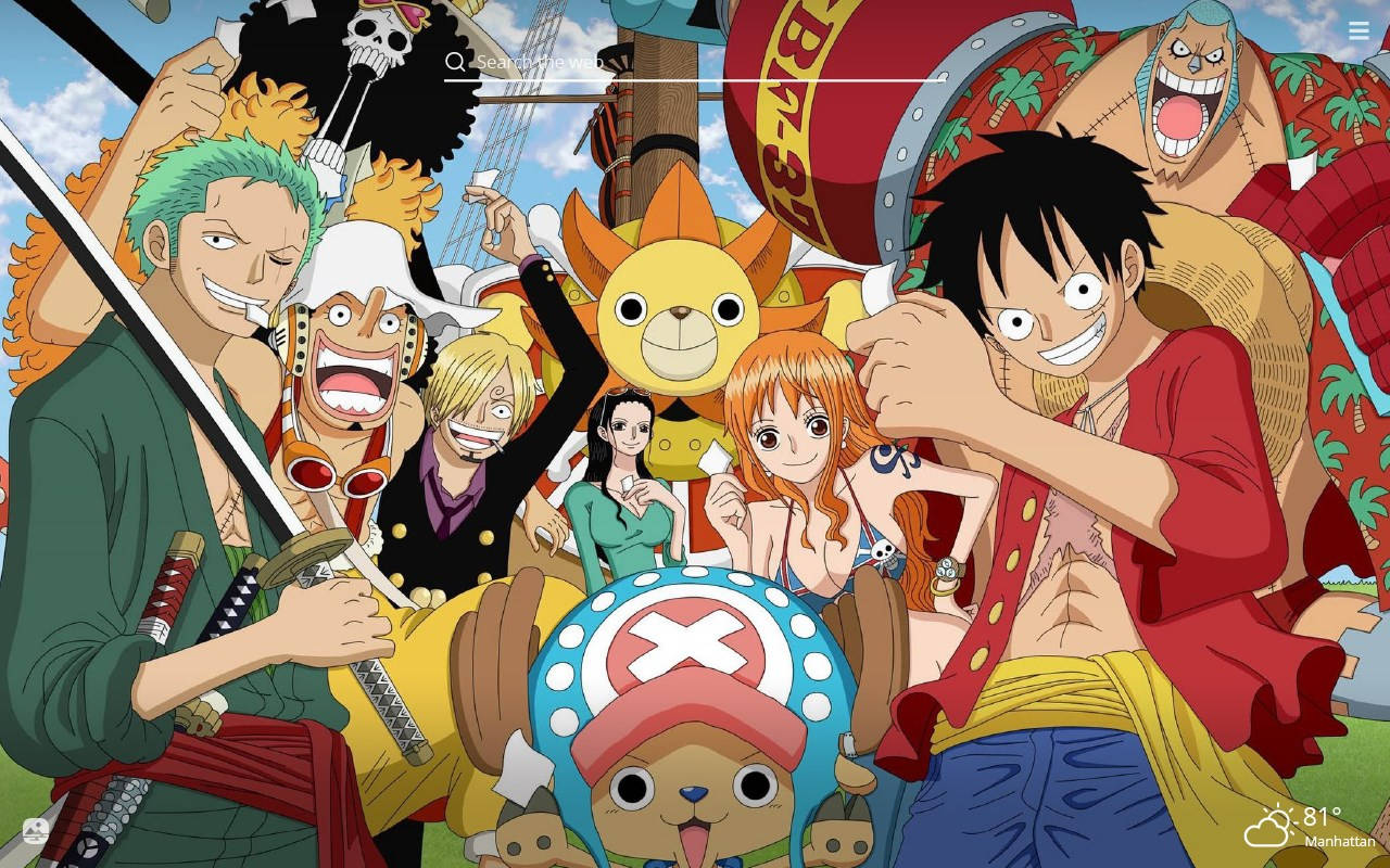 Luffy ve Tayfa One Piece Masaüstü Duvar Kağıdı