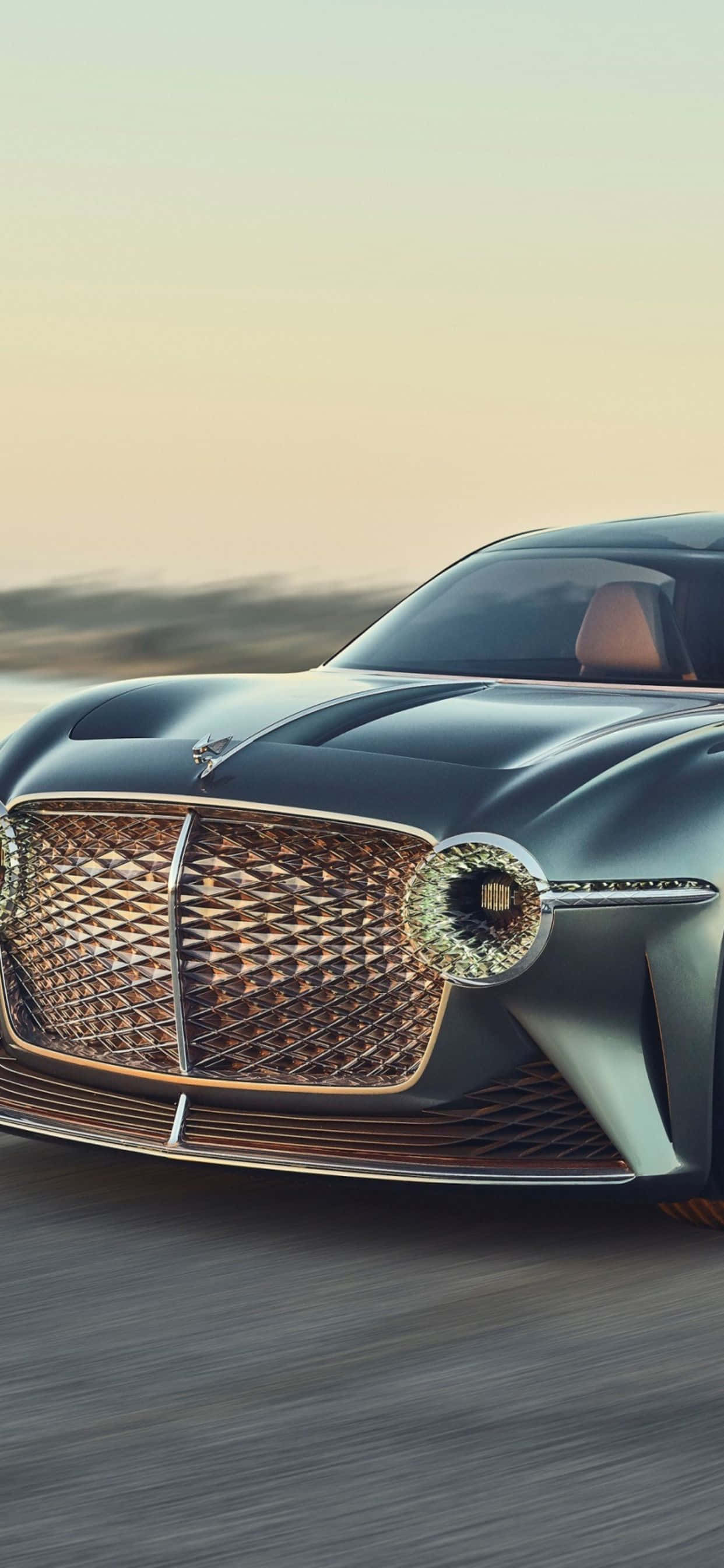 Lüks - Bir Bentley'de iPhone XS Max Duvar Kağıdı
