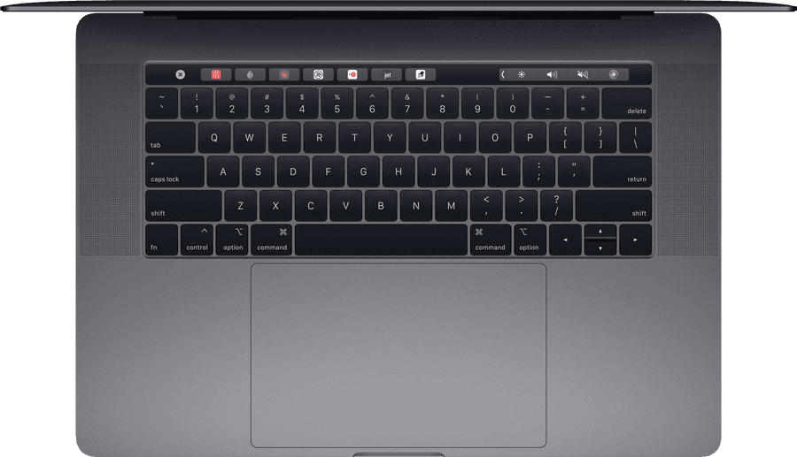 Mac Book Pro Klavye Üstten Görünüm Duvar Kağıdı