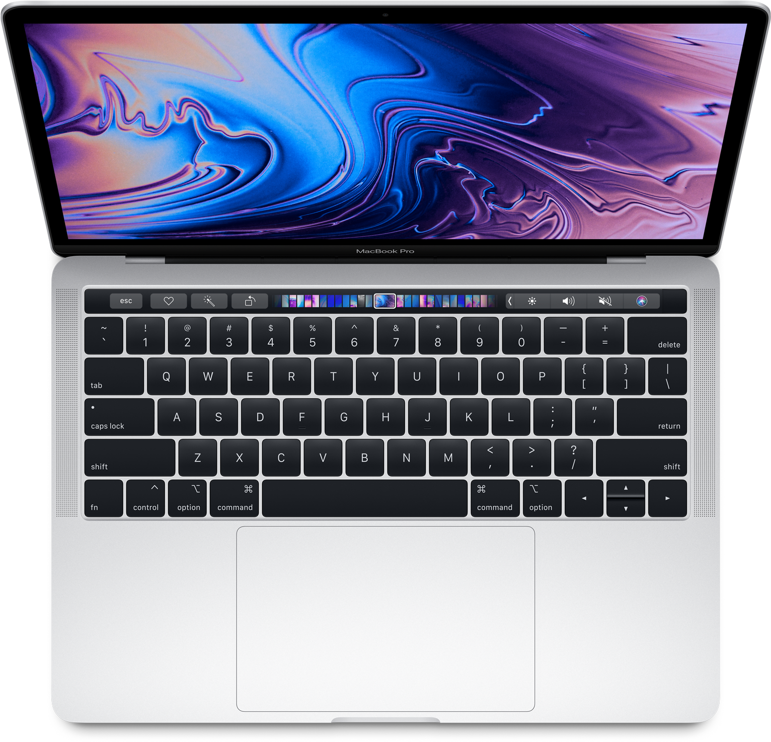 Mac Book Pro Üstten Açık Görünüm Duvar Kağıdı