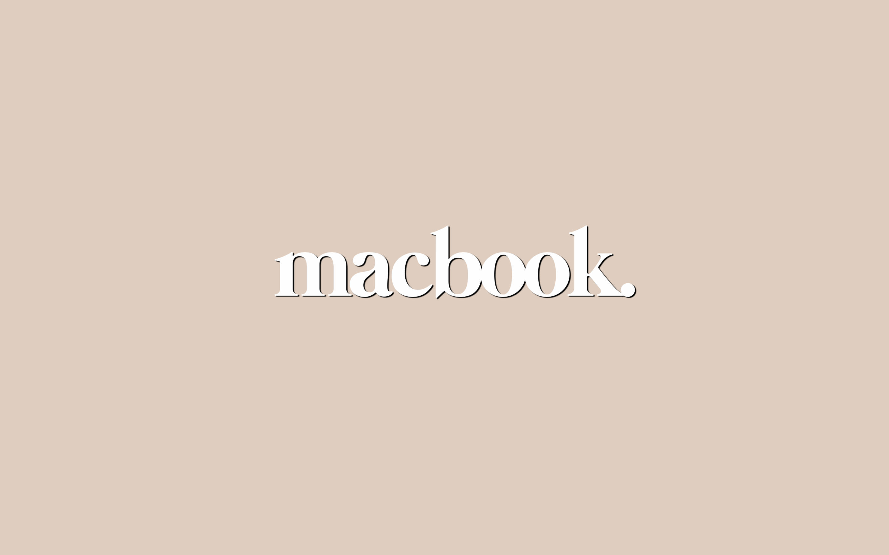 Macbook Minimal Estetik Masaüstü Duvar Kağıdı