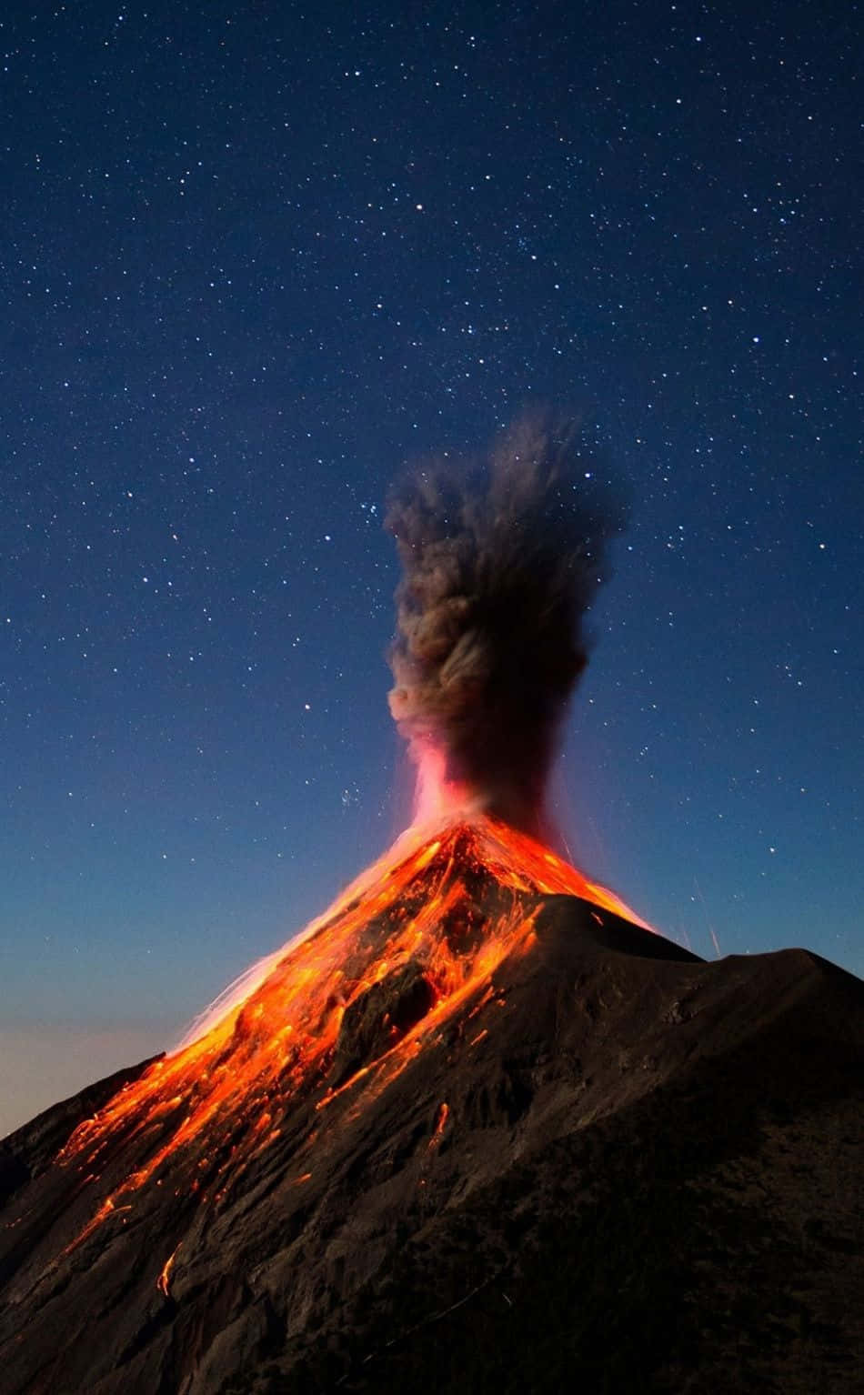 Magmatik Patlama Volcán de Fuego Yanardağı Duvar Kağıdı