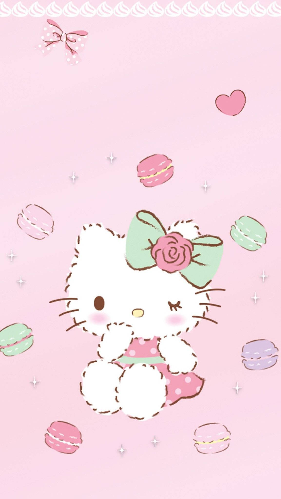 Makaronlar ve Çizgi Film Hello Kitty Profil Fotoğrafı Duvar Kağıdı