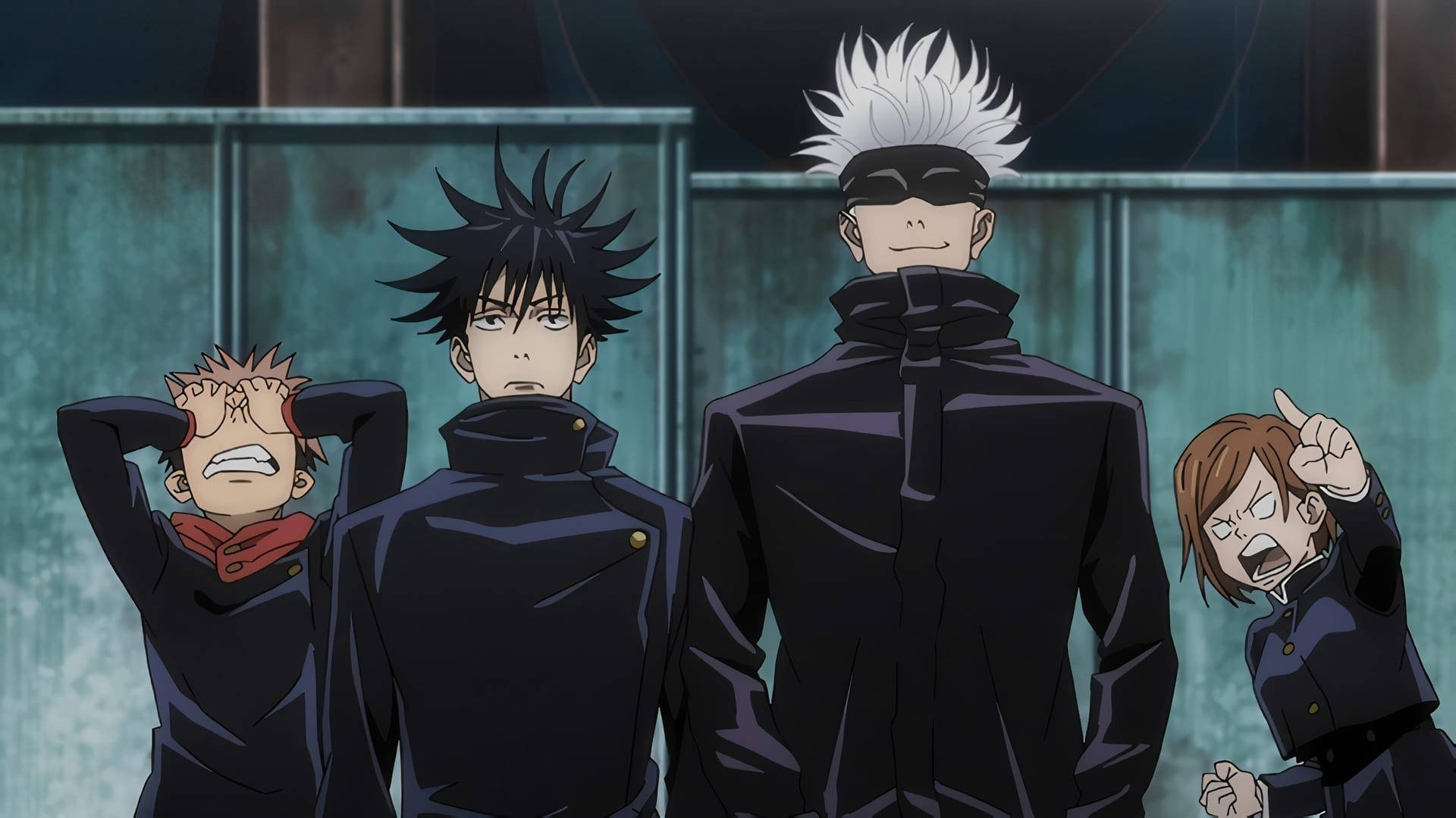 Maki ve Panda - Jujutsu Kaisen'ın Sevimli Birinci Sınıf Öğrencileri Duvar Kağıdı
