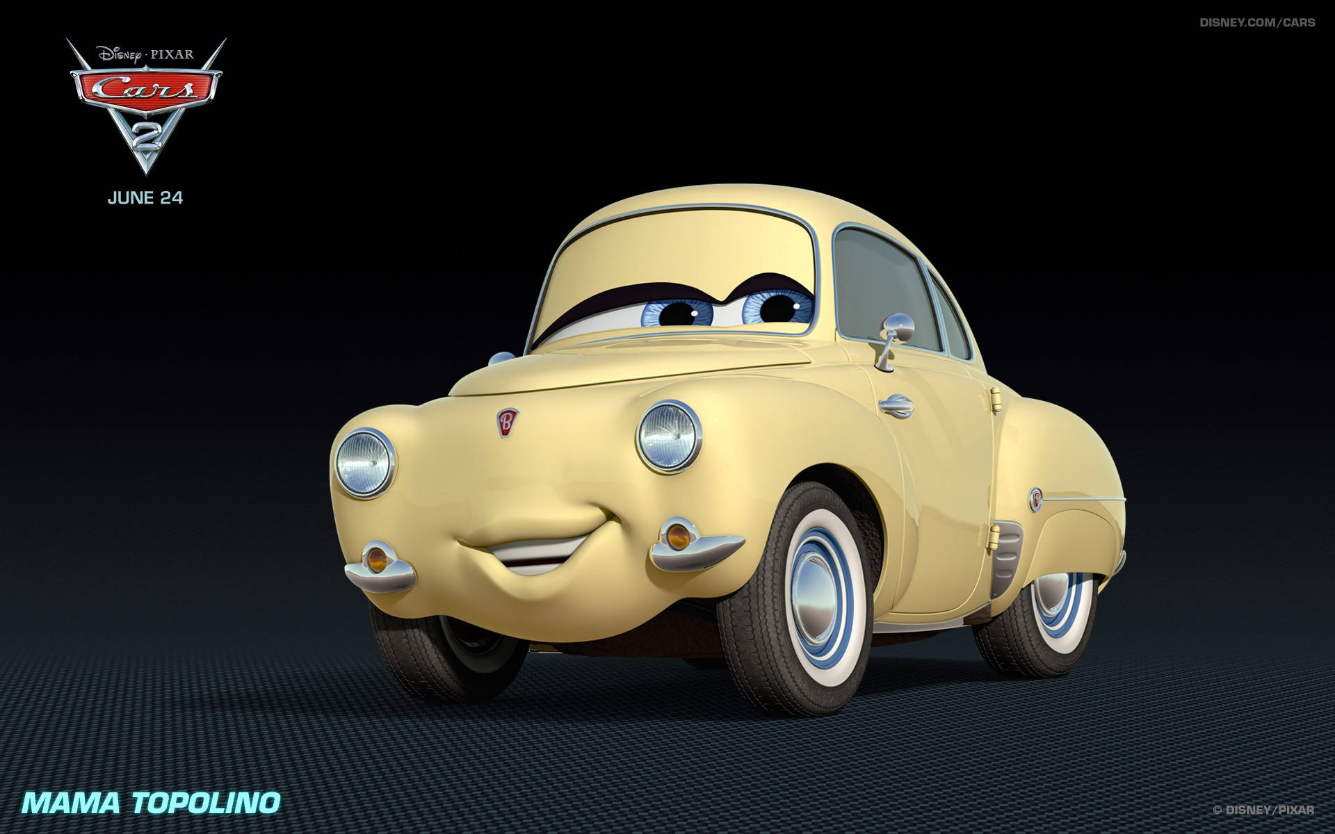 Mama Topolino Disney Pixar's Cars 2 Duvar Kağıdı