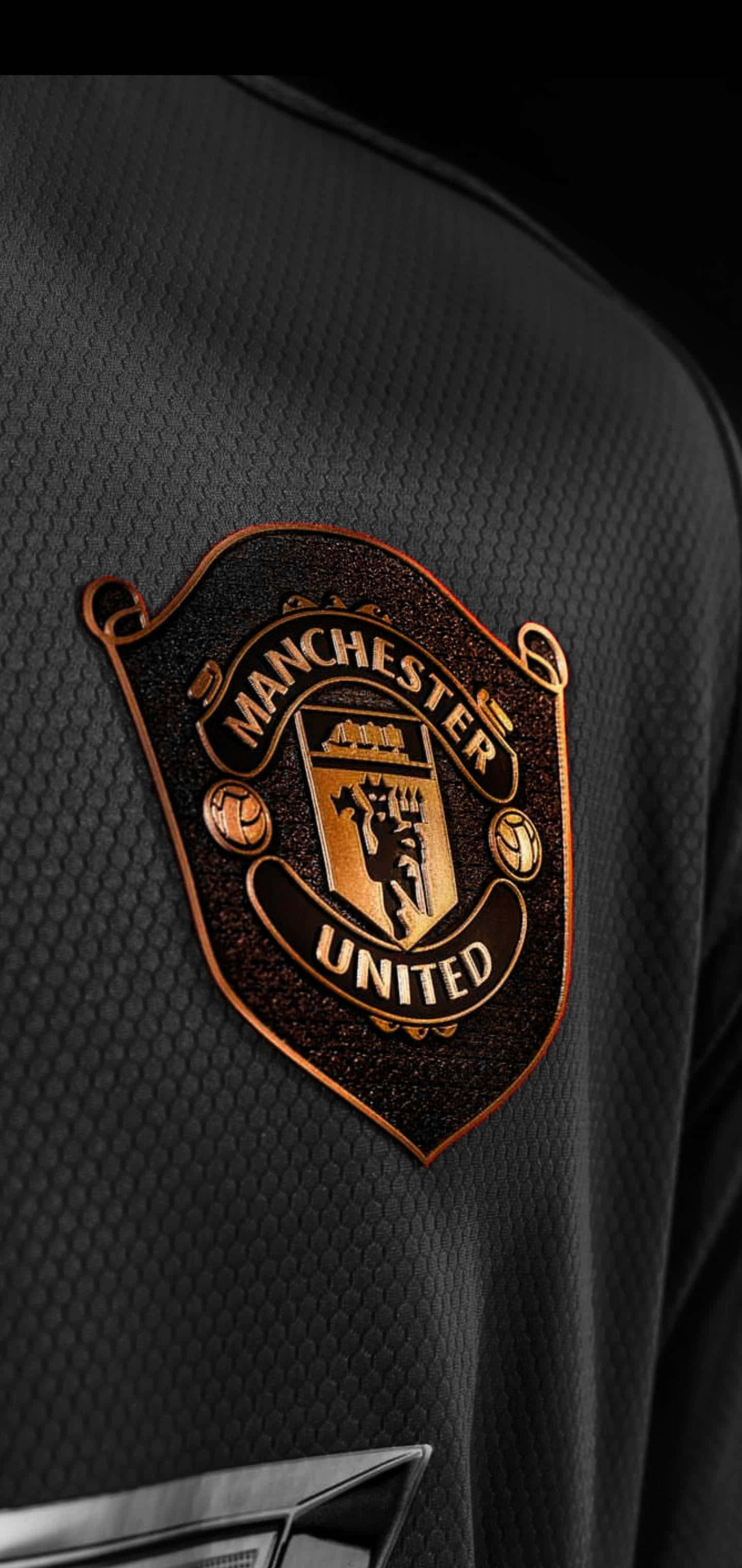 Manchester United Hayranları Telefonlarını Gösteriyor Duvar Kağıdı