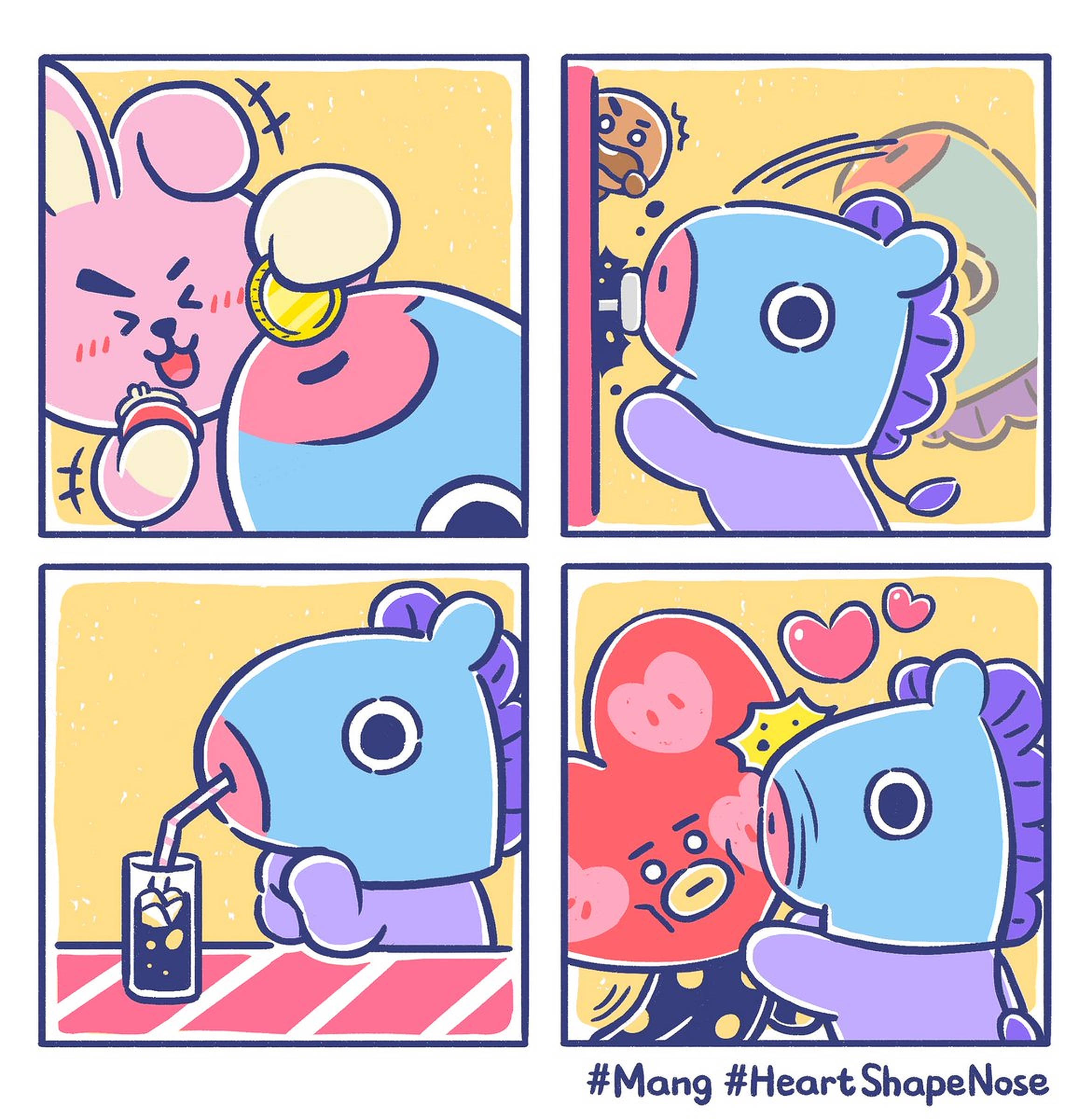 Mang Bt21 Çizgi Romanları Duvar Kağıdı