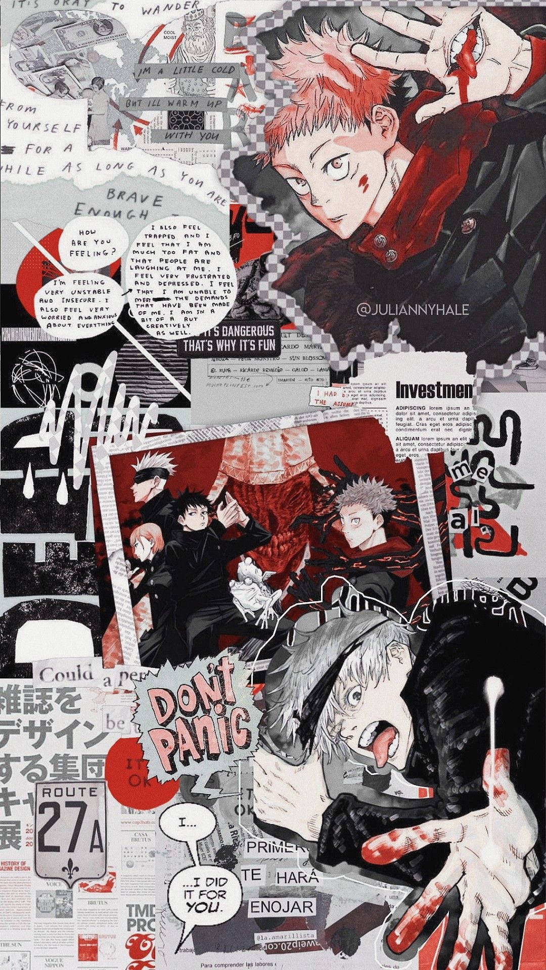 Manga iPhone Jujutsu Kaisen Duvar Kağıdı