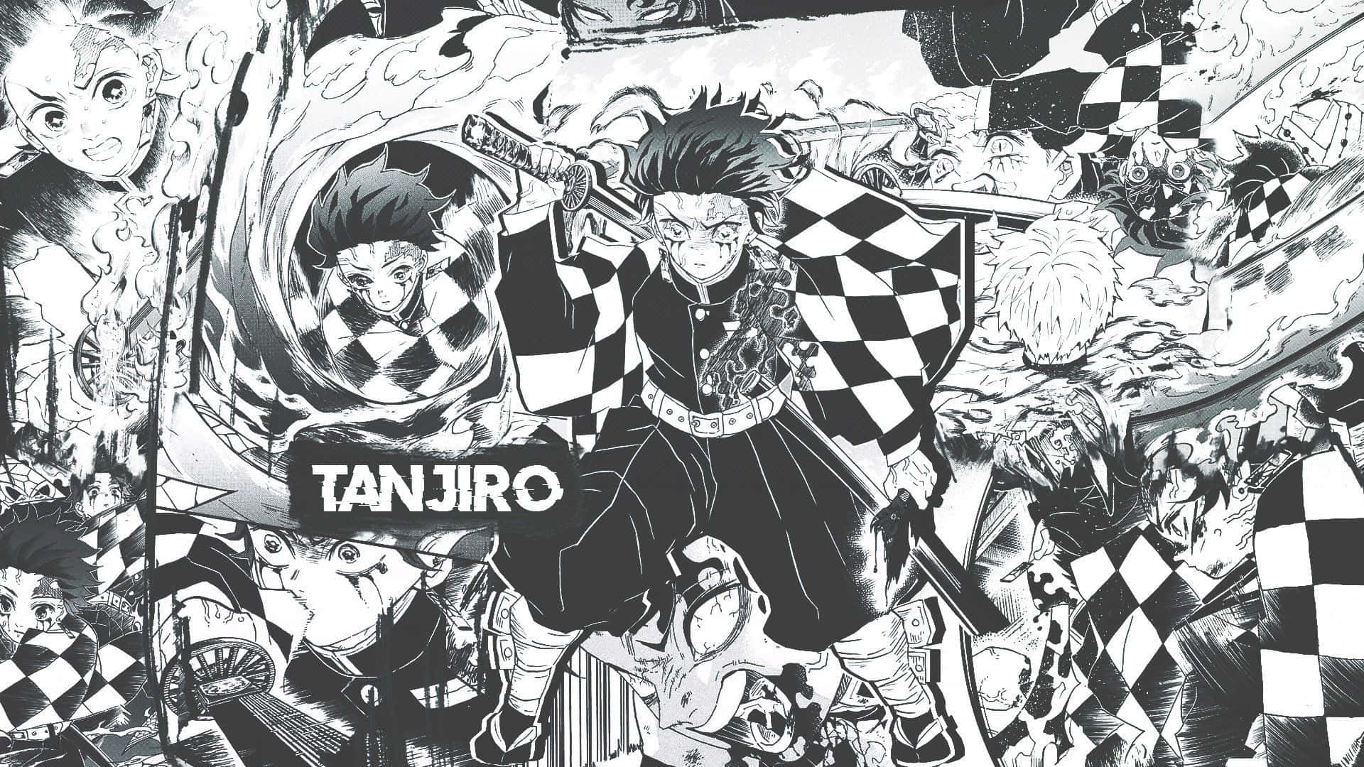 Manga Tarzı Demon Slayer Tanjiro Duvar Kağıdı