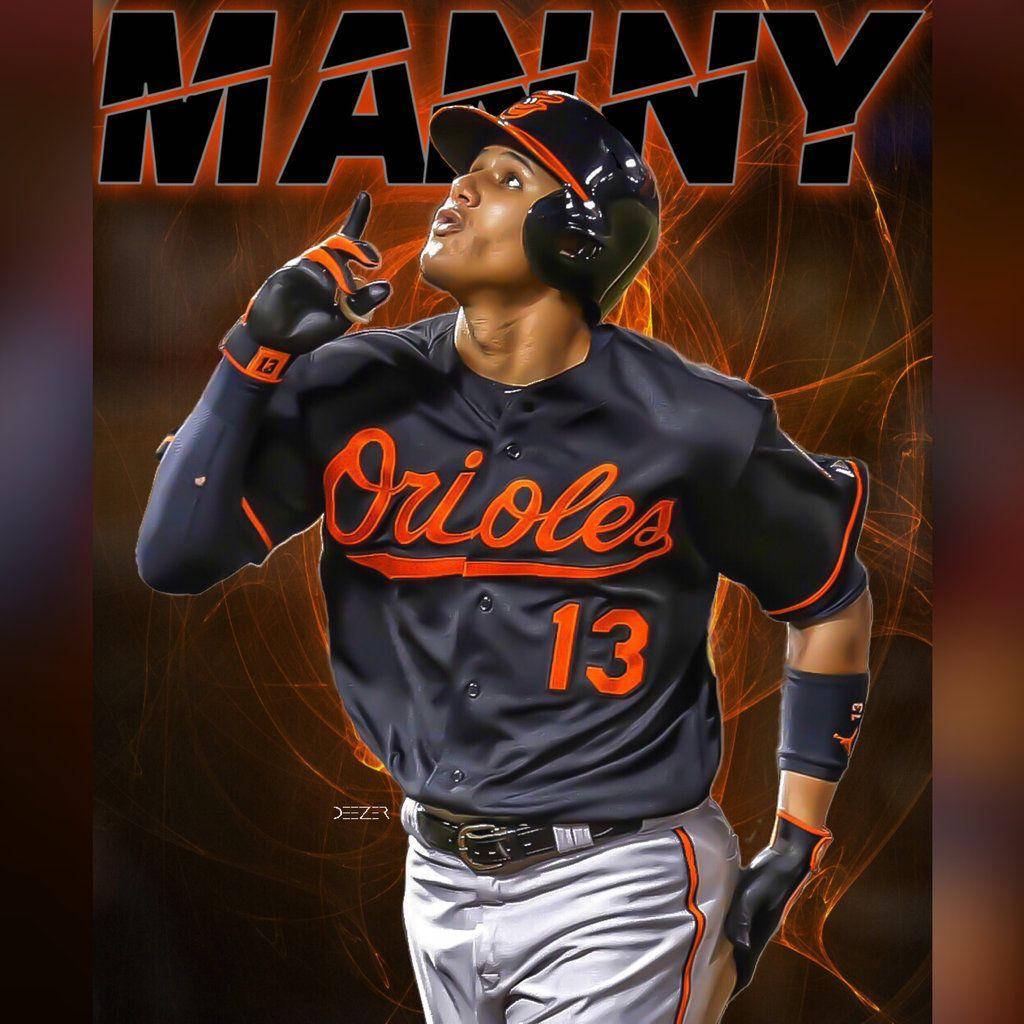 Manny Machado Orioles Posteri Duvar Kağıdı
