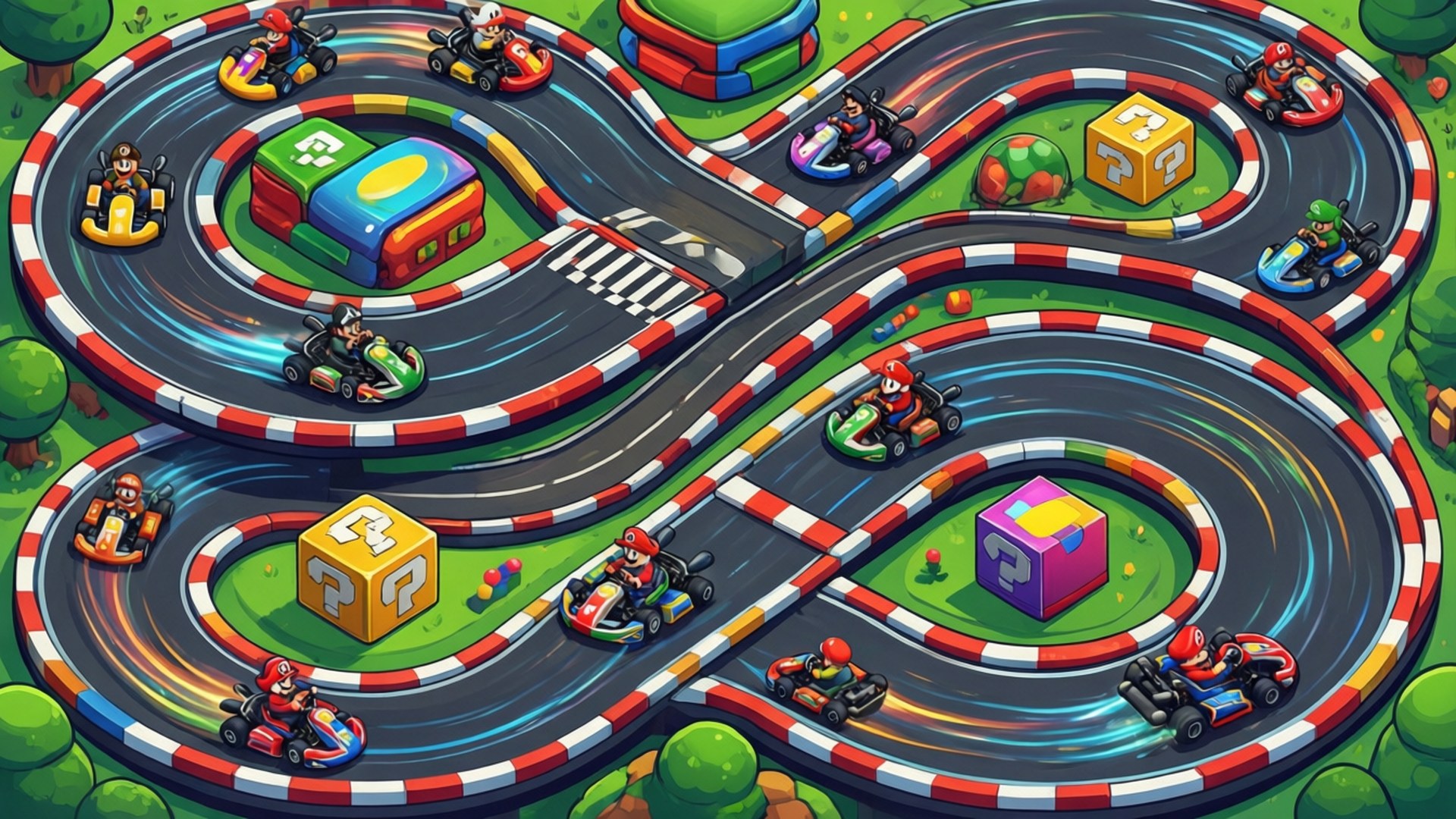 Mario Kart Yarış Pisti Duvar Kağıdı