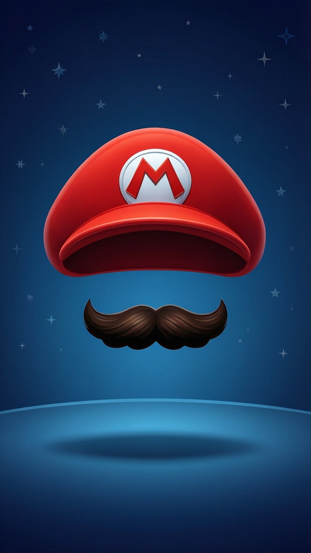Mario'nun Şapkası Minimal Duvar Kağıdı