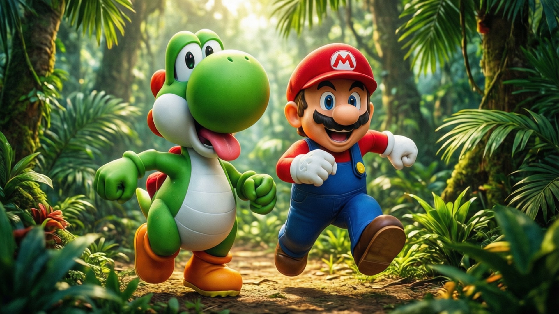 Mario ve Yoshi Duvar Kağıdı