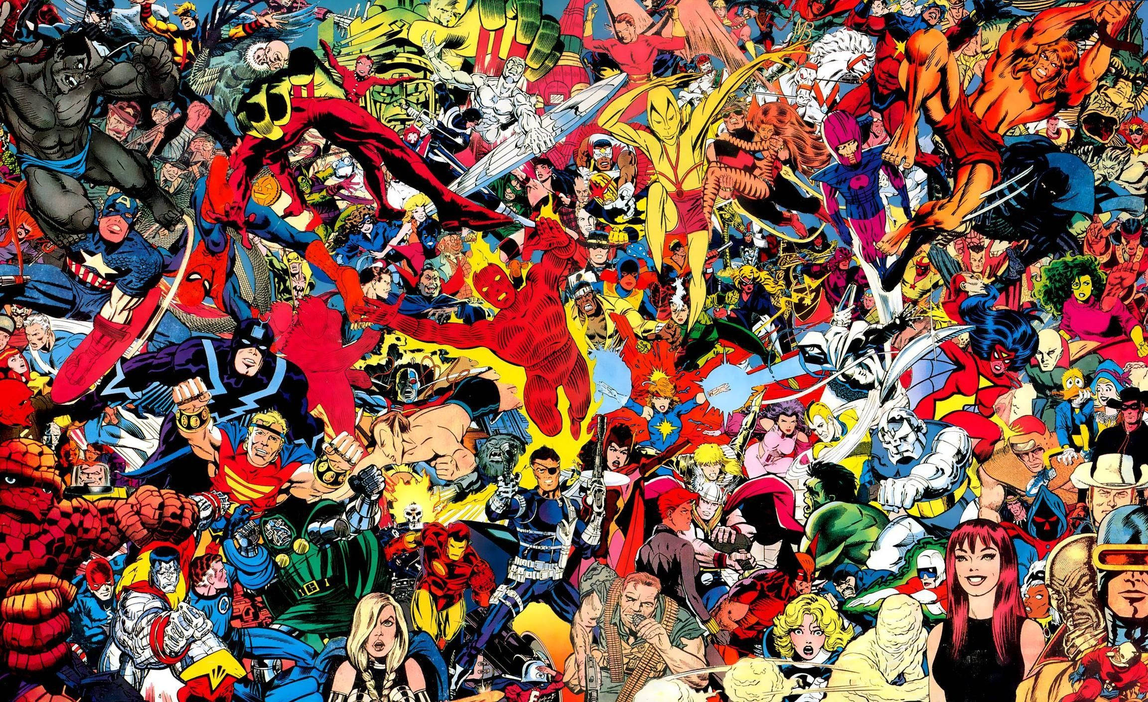 Marvel Çizgi Romanları: 80 Yılı Aşkın Süredir Süper Kahramanları Hayata Geçiriyor Duvar Kağıdı