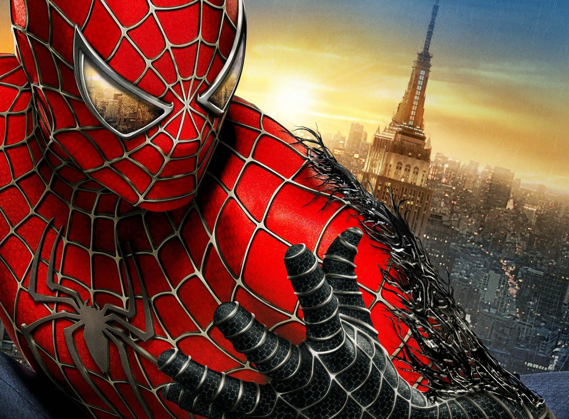Marvel Comic'in Spiderman'ı Aksiyona Atılıyor Duvar Kağıdı