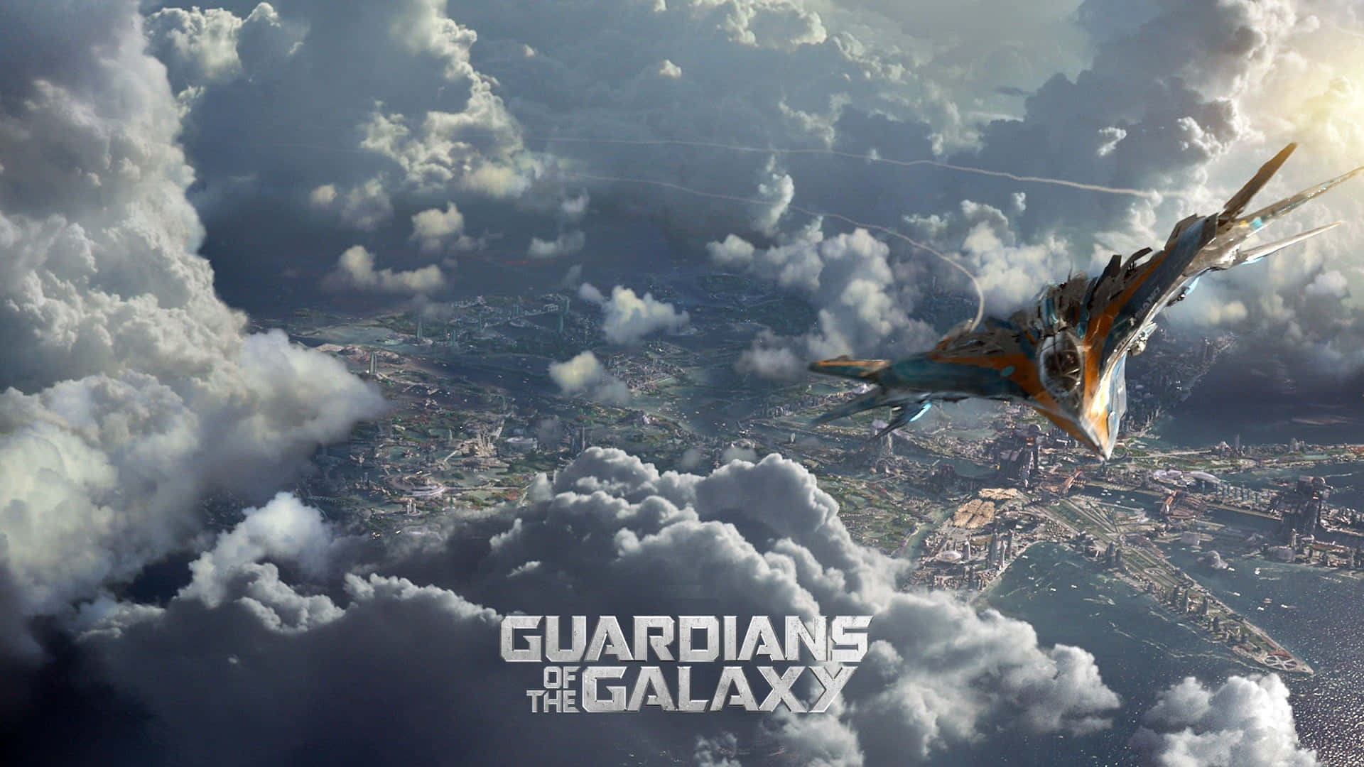 Marvel Evreni Galaksinin Koruyucuları Milano Uzay Gemisi Duvar Kağıdı