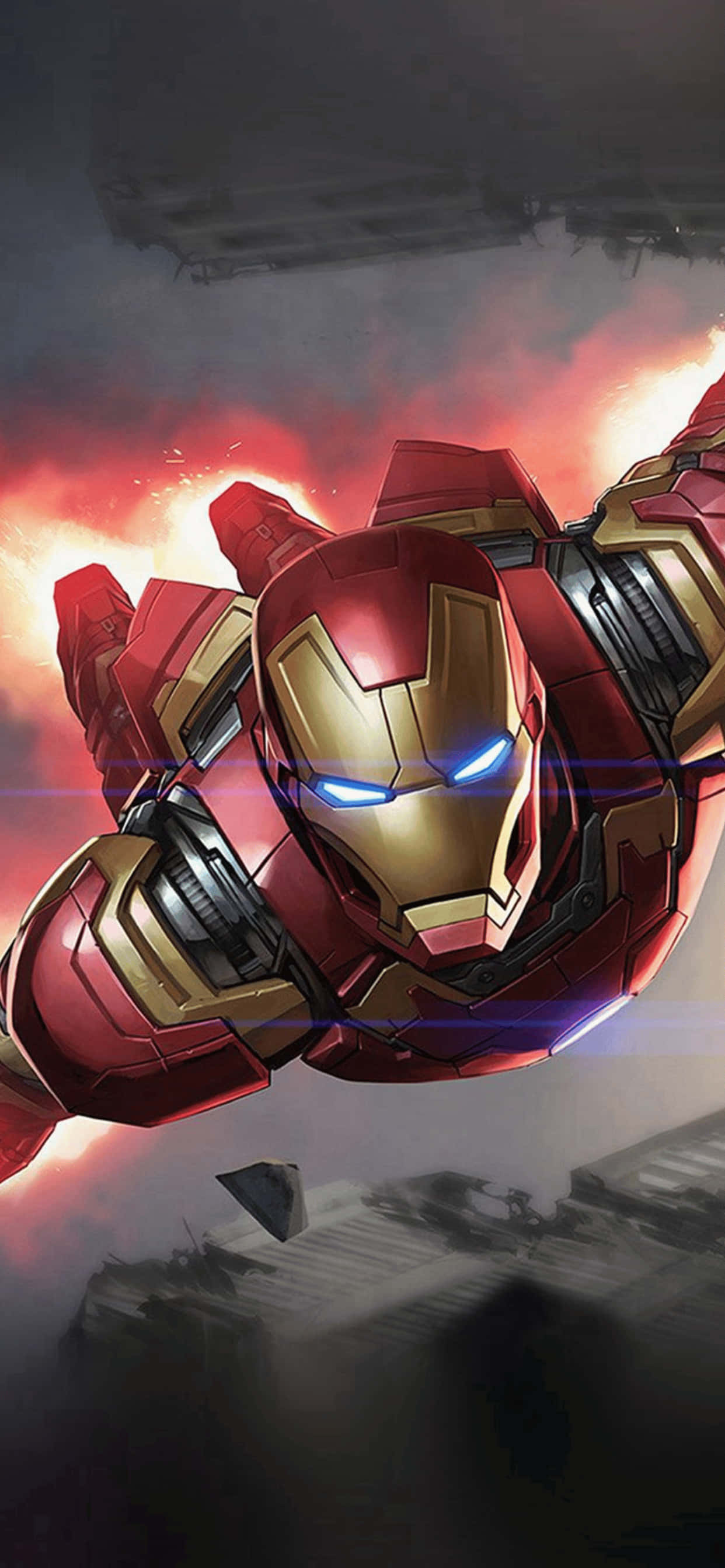 iPhone XS Max Ekranında Marvel Kahramanlarının Destansı Gösterimi Duvar Kağıdı