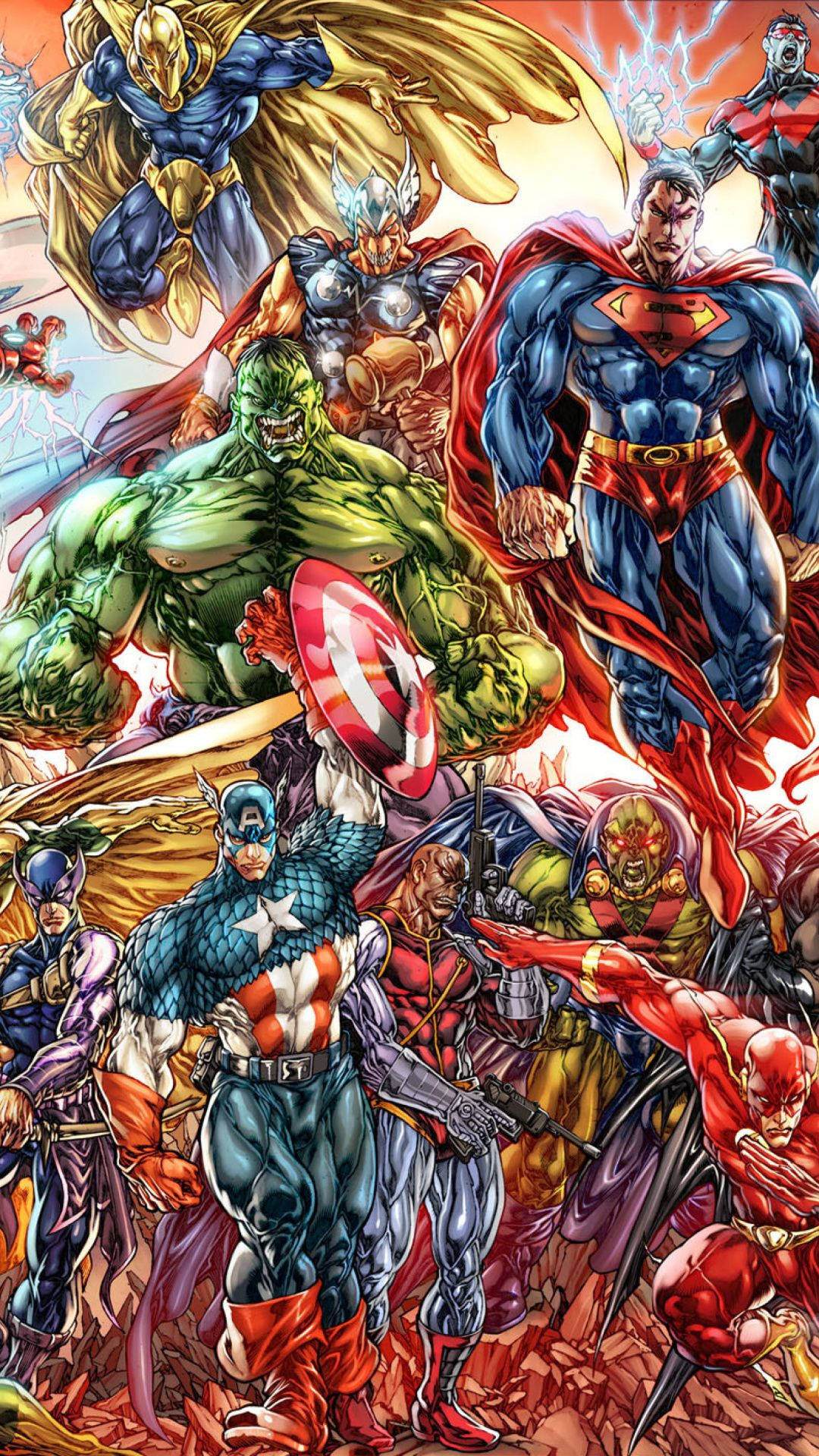 Marvel Kahramanlarını Birleştirmek Duvar Kağıdı
