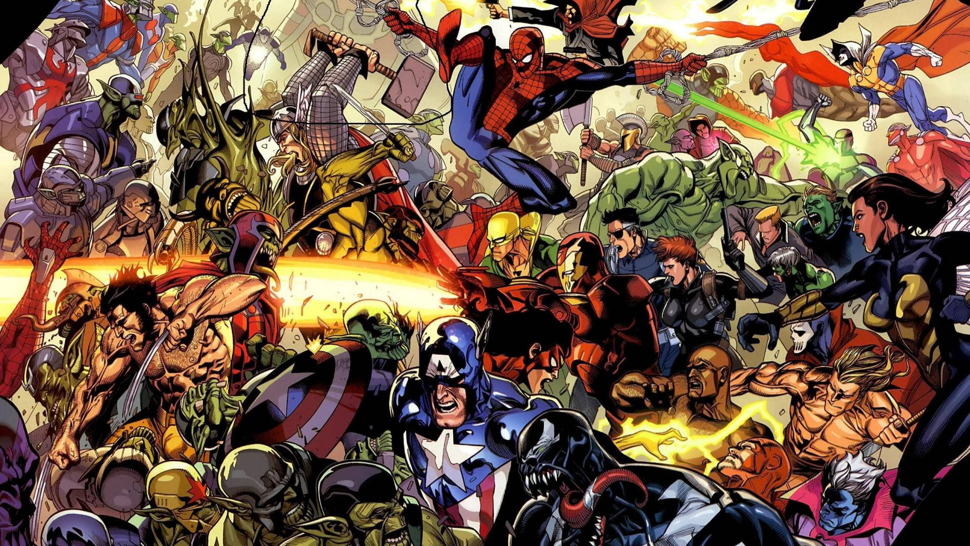 Marvel'ın Hepsi Bir Arada Duvar Kağıdı