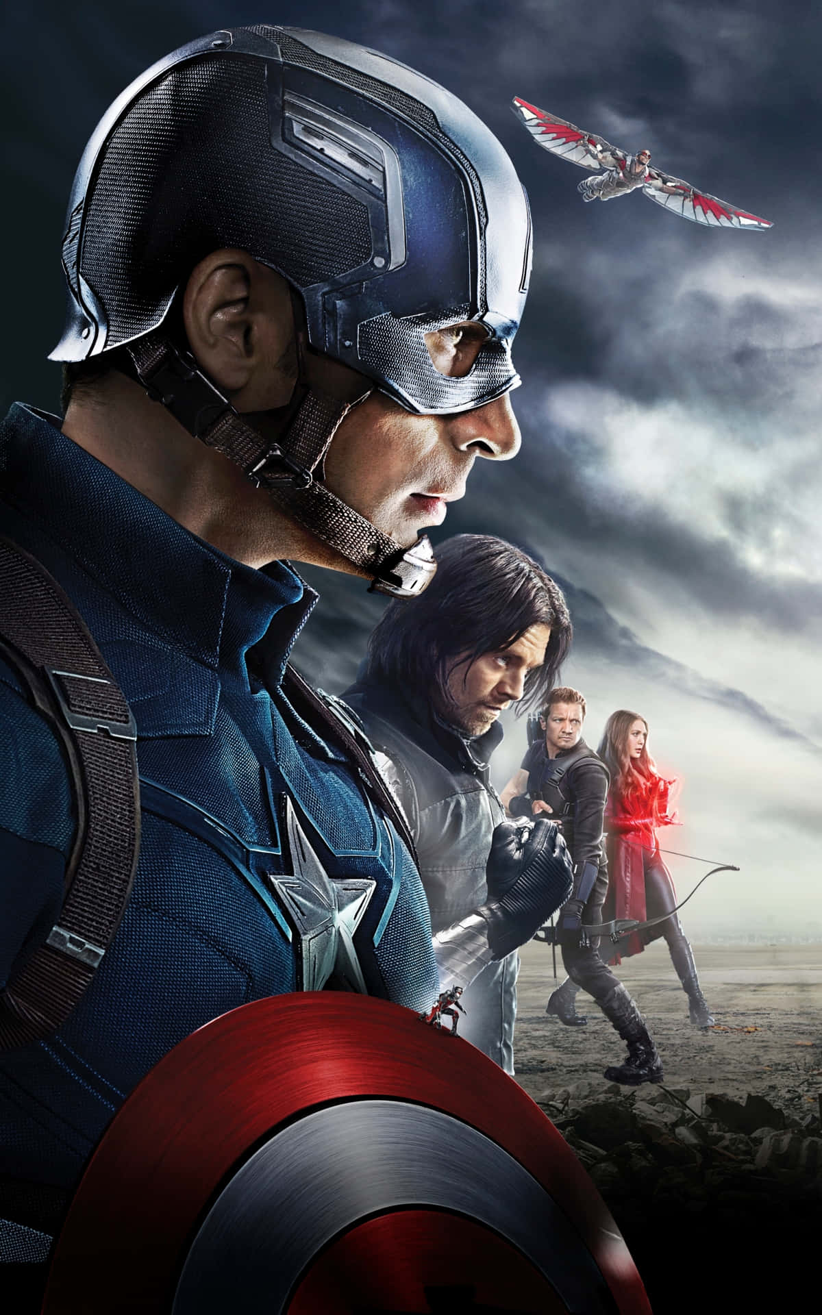 Marvel'ın Kaptan Amerika'sı Yolu Gösteriyor Duvar Kağıdı