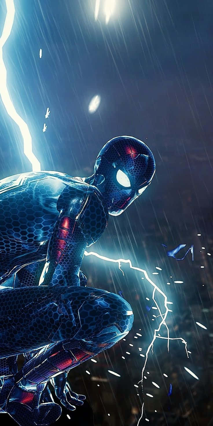 Marvel PS4 Spiderman Yıldırım Duvar Kağıdı