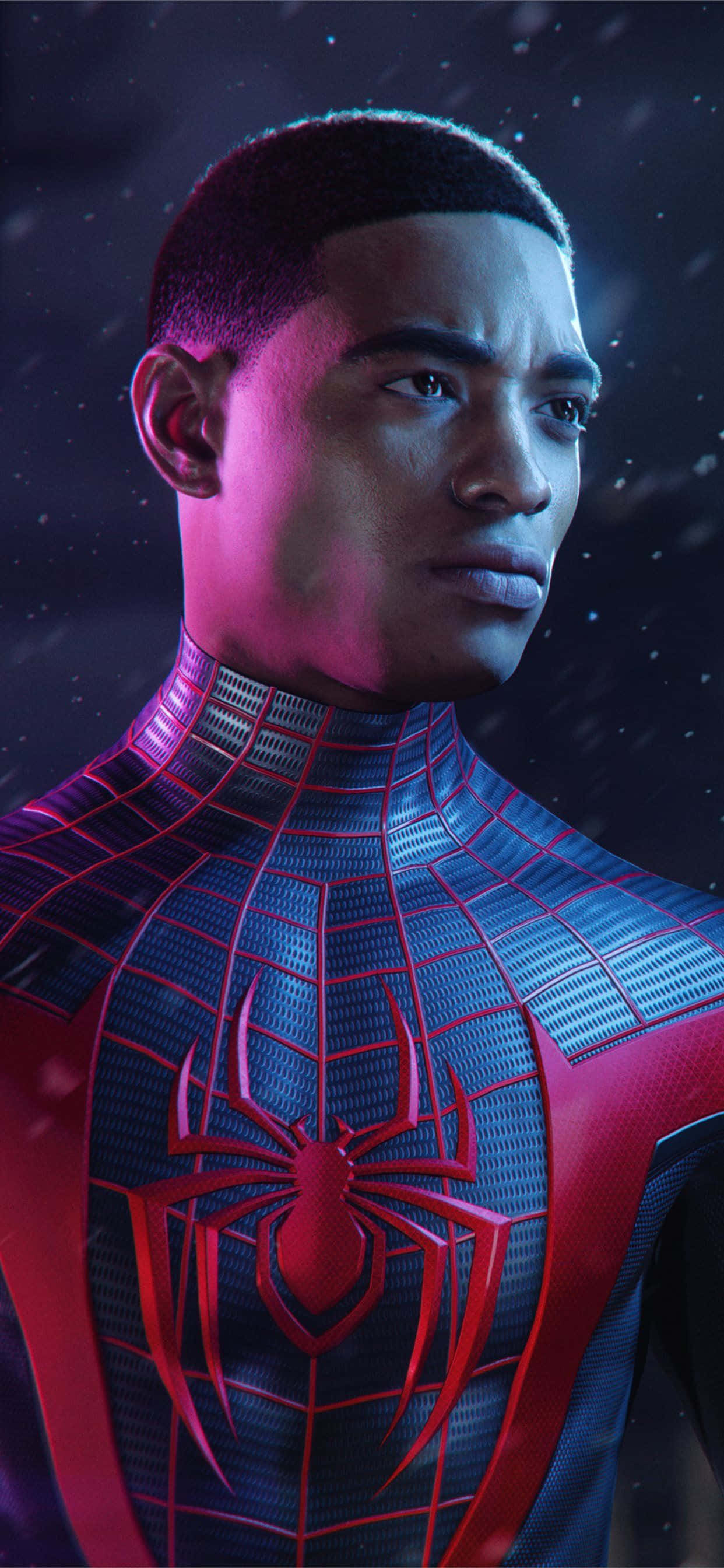 Marvel Video Game Spider Man Miles Morales iPhone Duvar Kağıdı