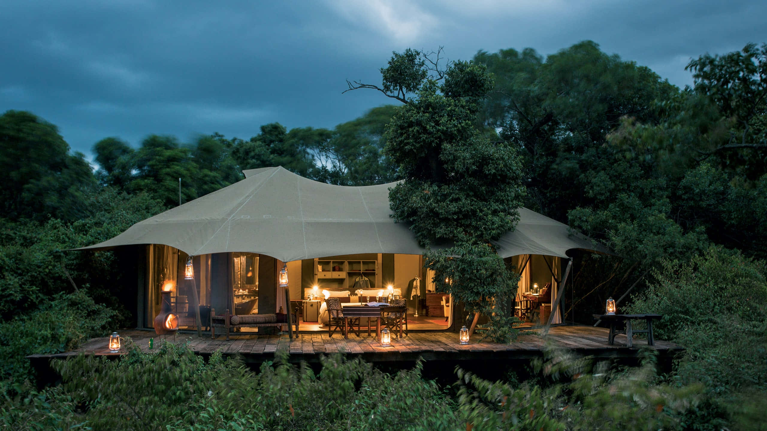 Masai Mara Plains Kampı Duvar Kağıdı