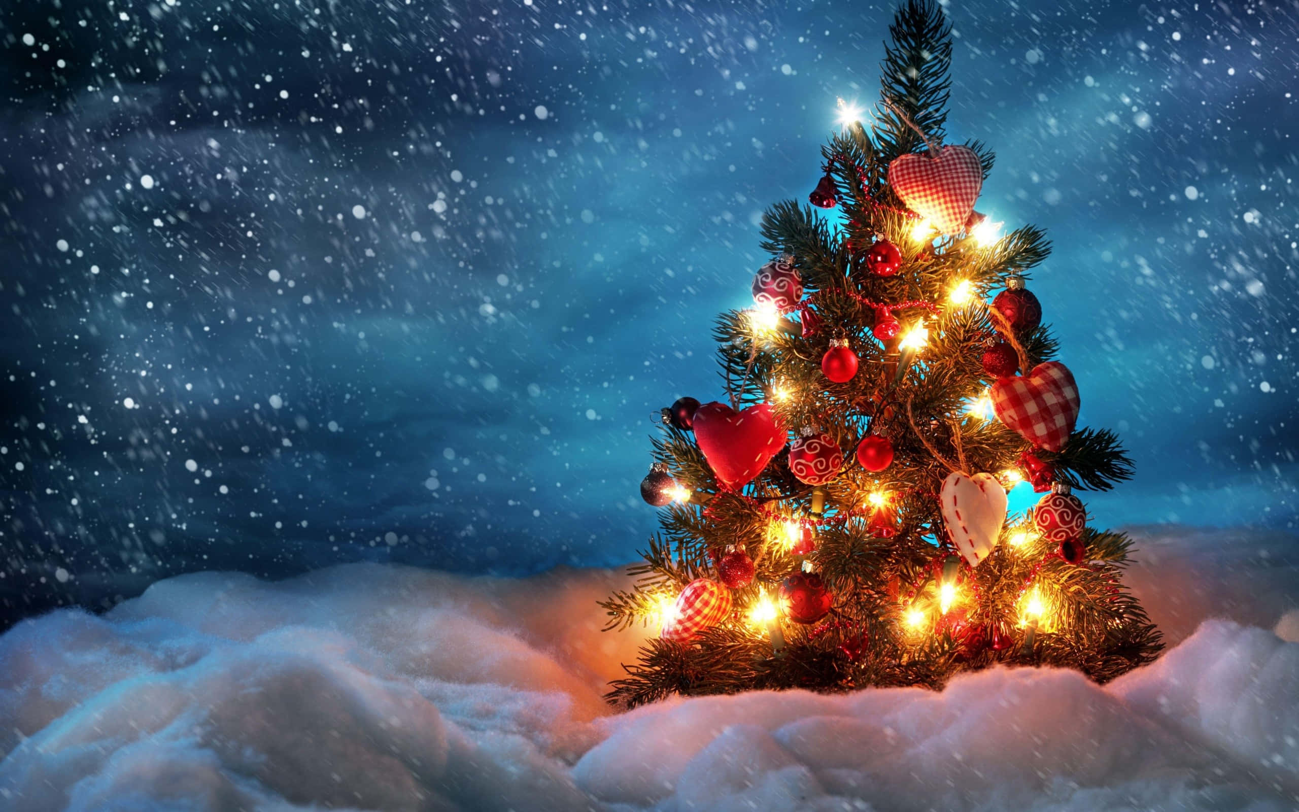 Masaüstü İçin Büyüleyici 3D Noel Duvar Kağıdı