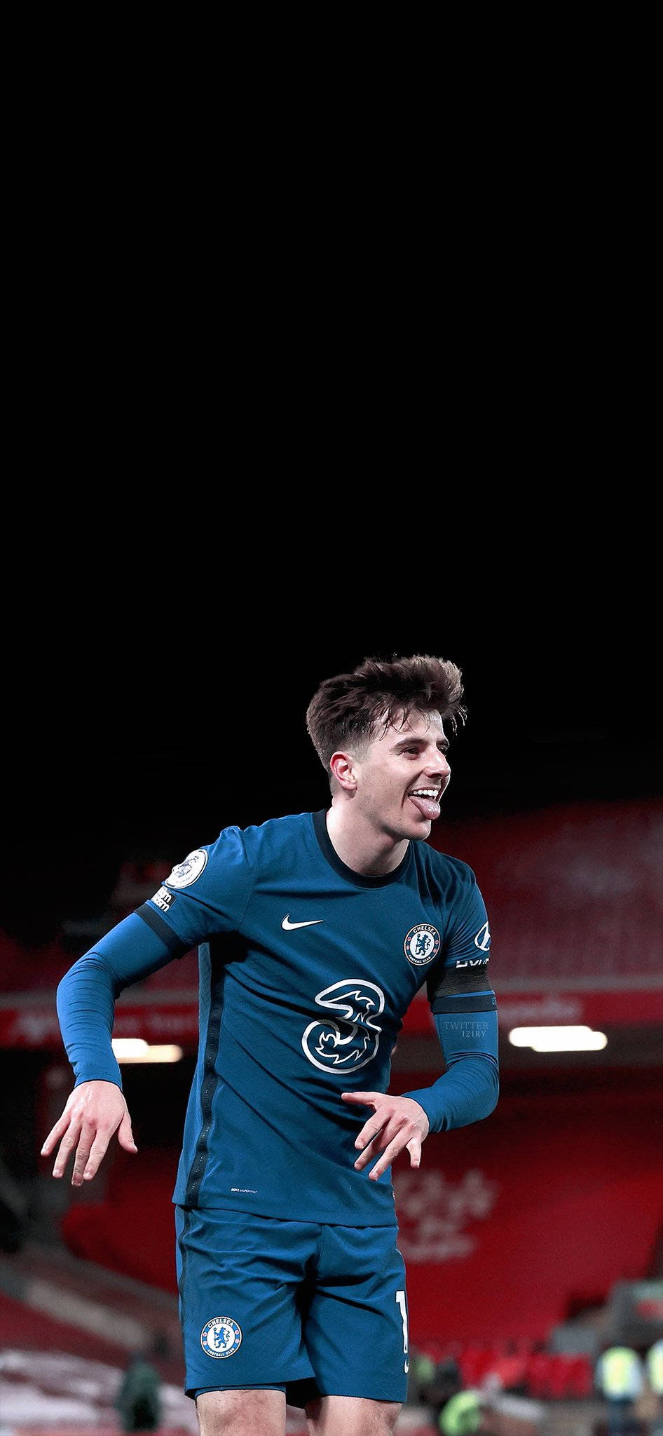 Mason Mount Dil Çıkarıyor Duvar Kağıdı